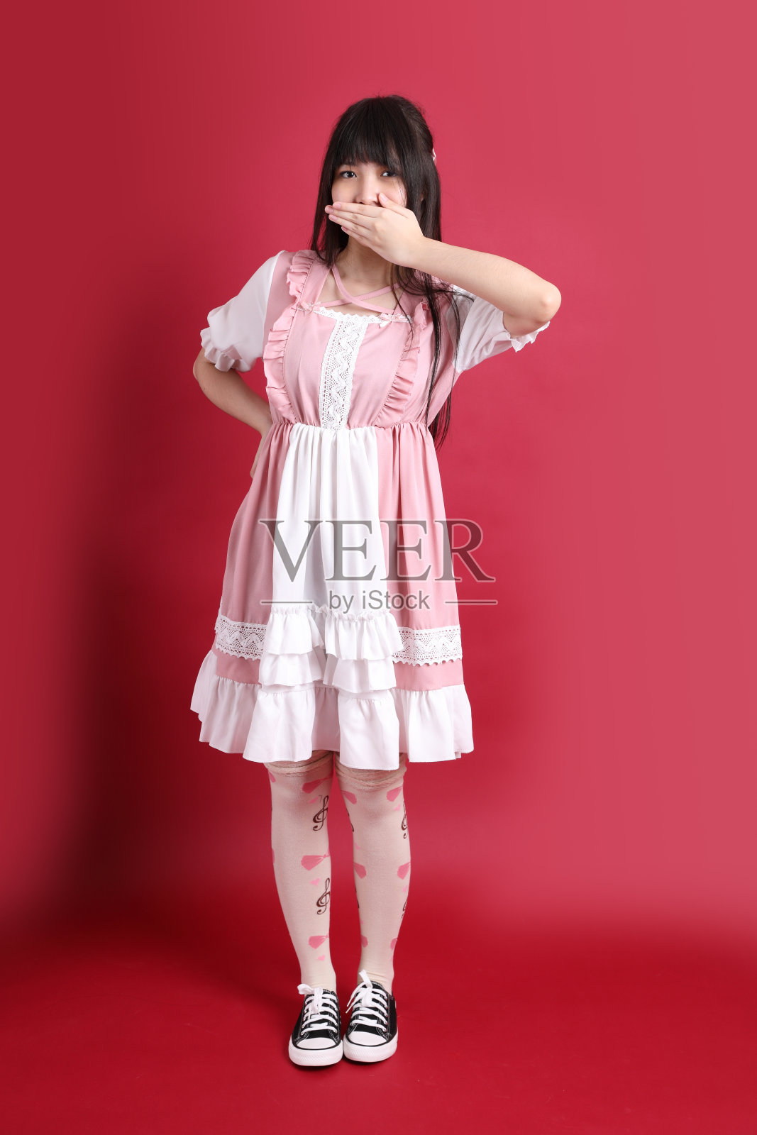 可爱的少女照片摄影图片