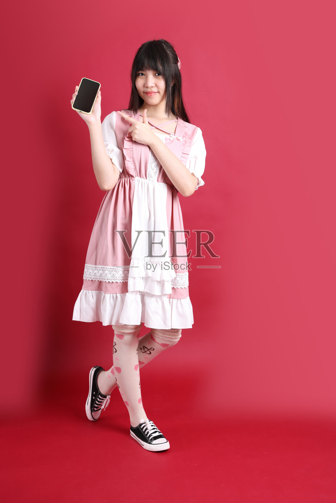 可爱的少女照片摄影图片