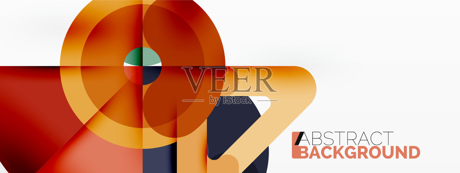 创意几何壁纸圈线插画图片素材