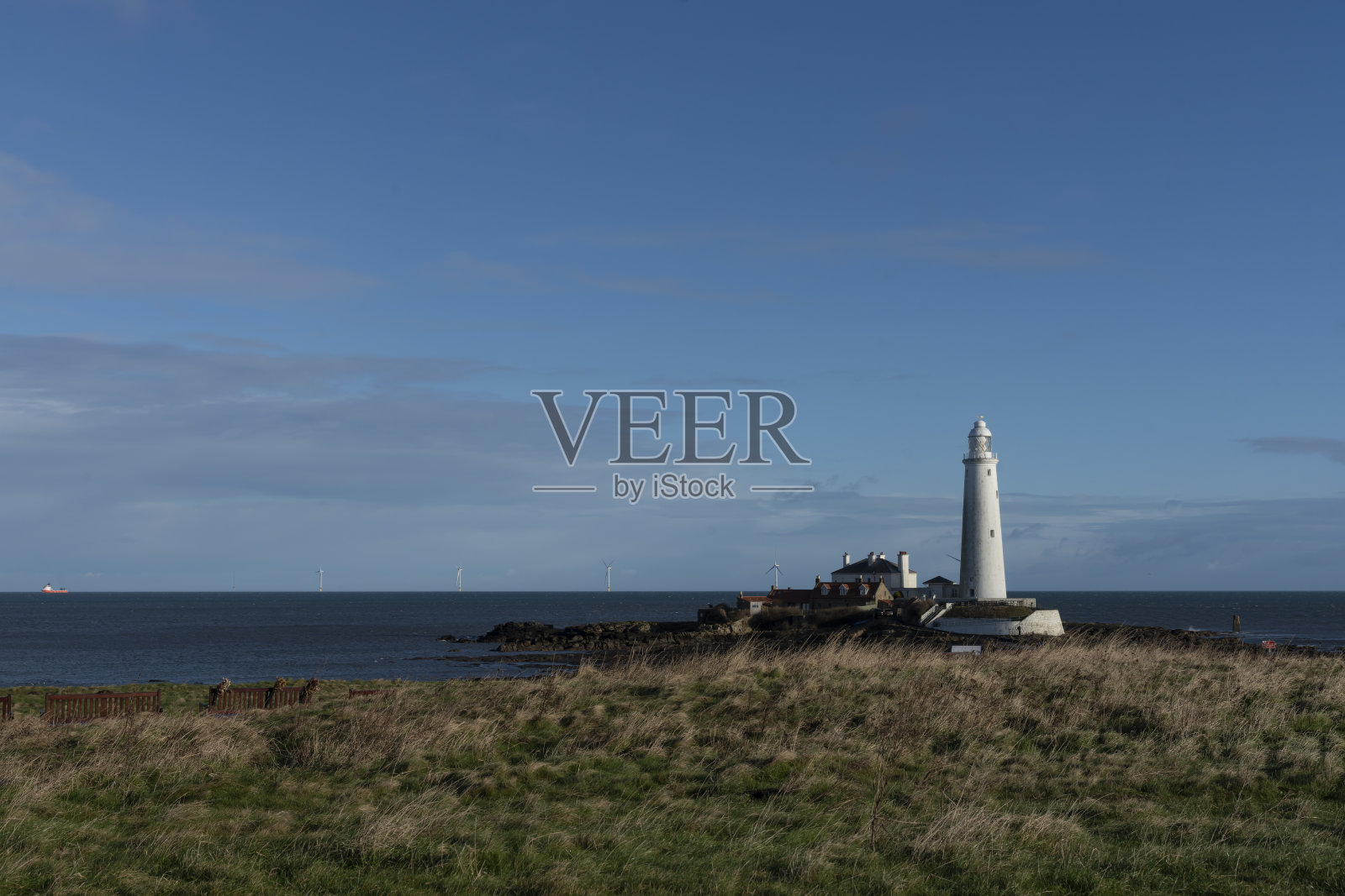 一个明媚的春日，圣玛丽岛照片摄影图片