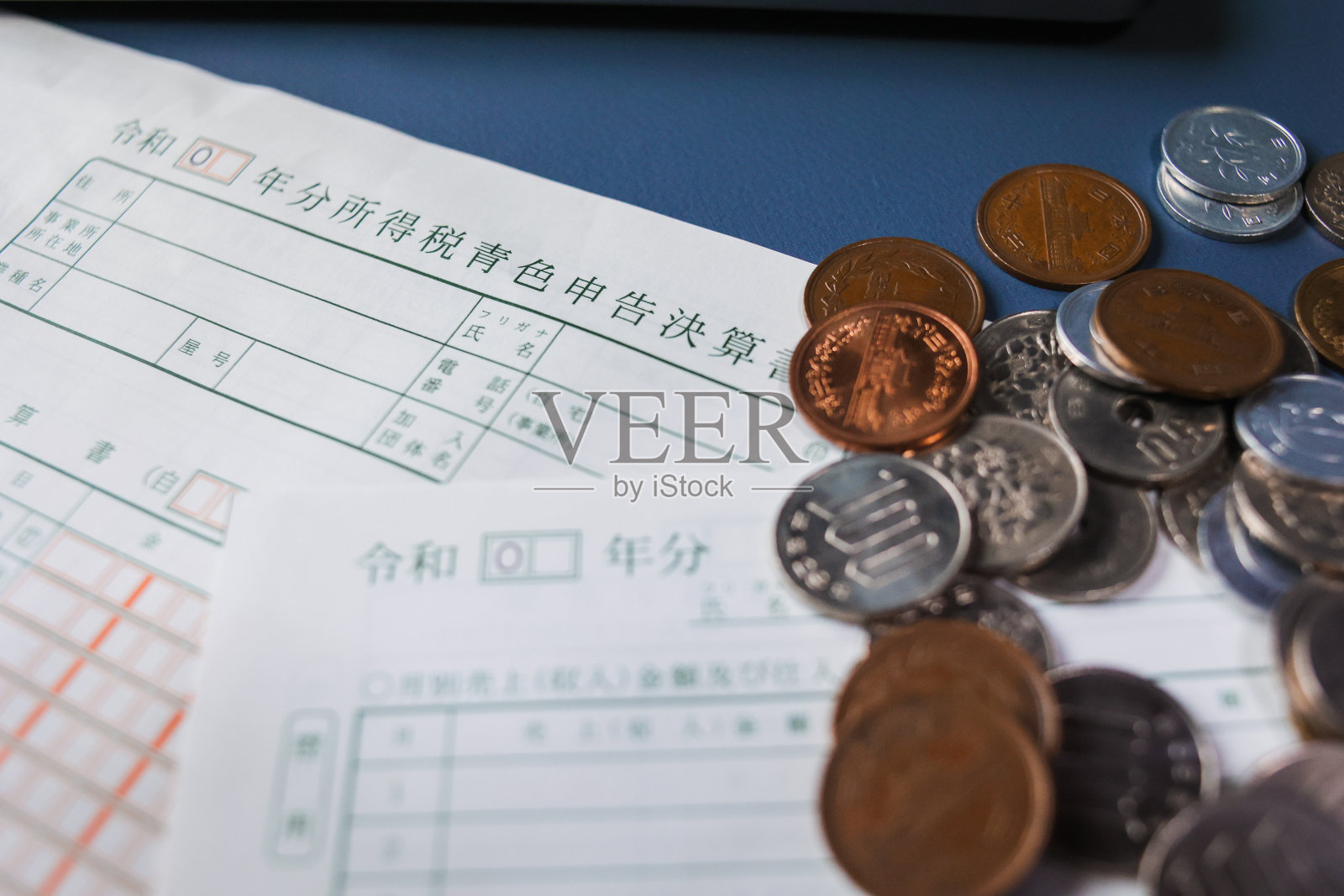 关于所得税的最终申报表照片摄影图片