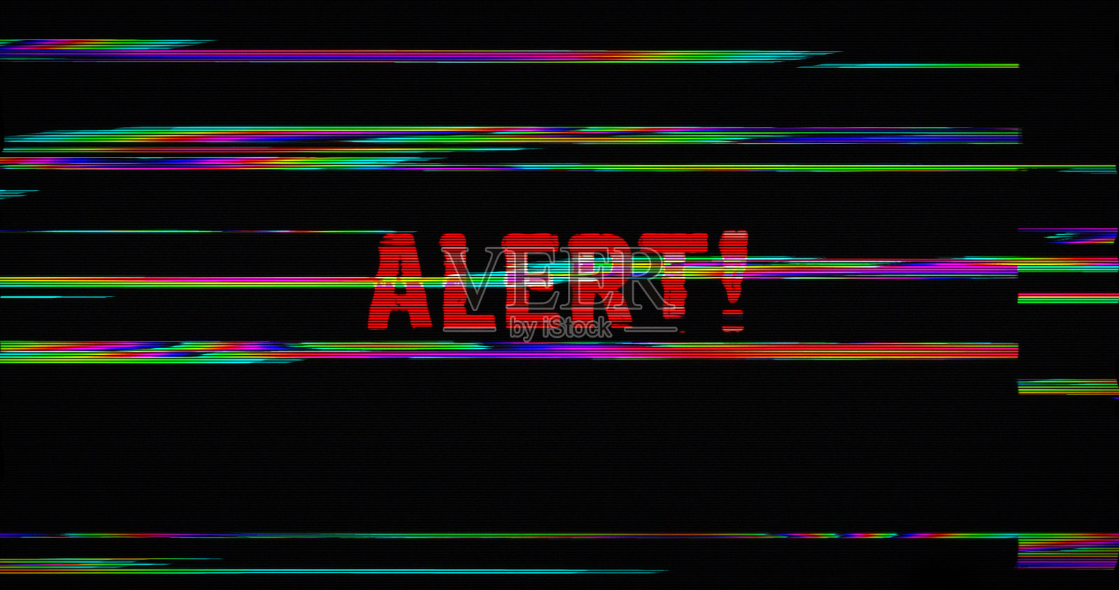 网络攻击警报现代故障概念3d插图照片摄影图片