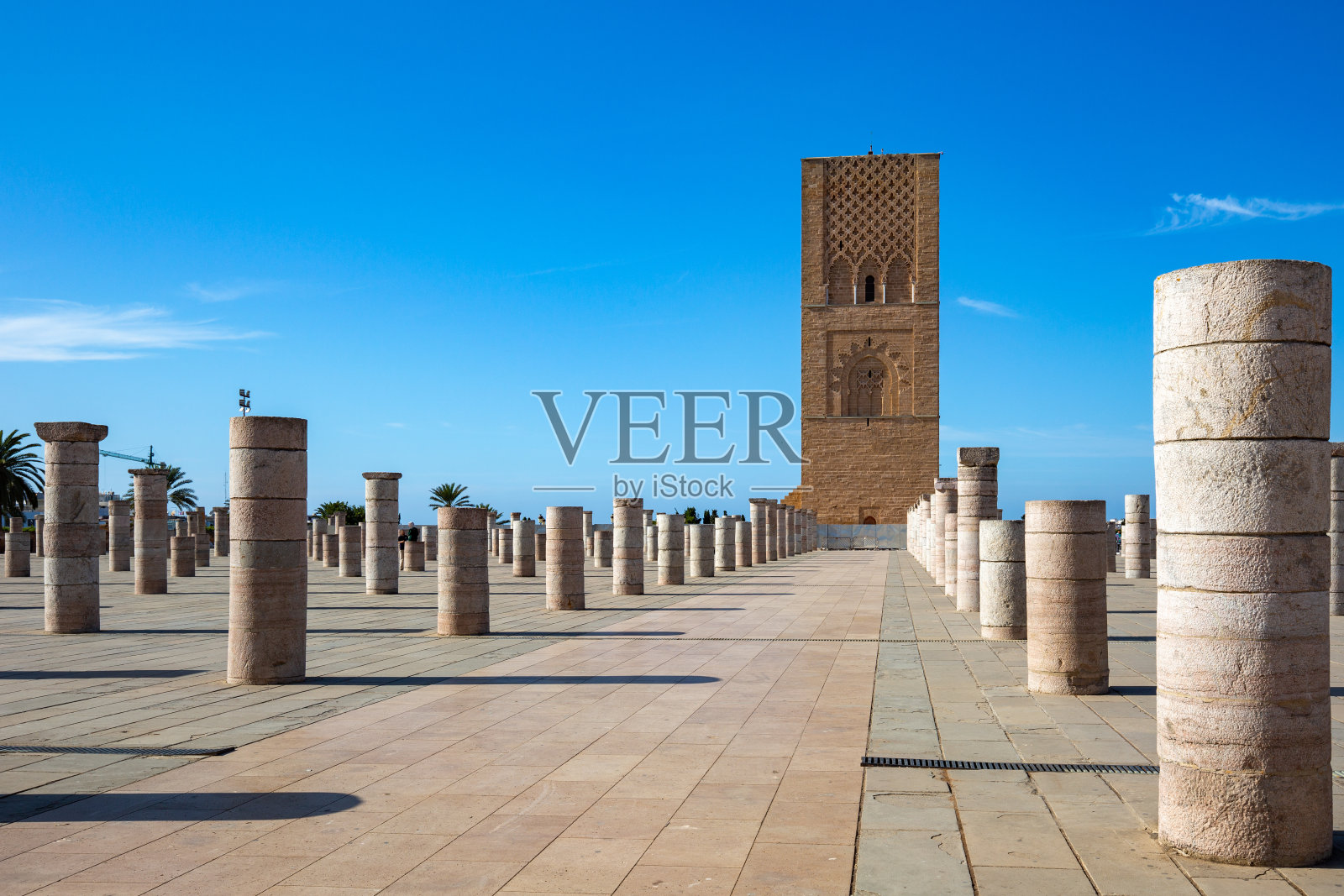 摩洛哥拉巴特的哈桑塔照片摄影图片