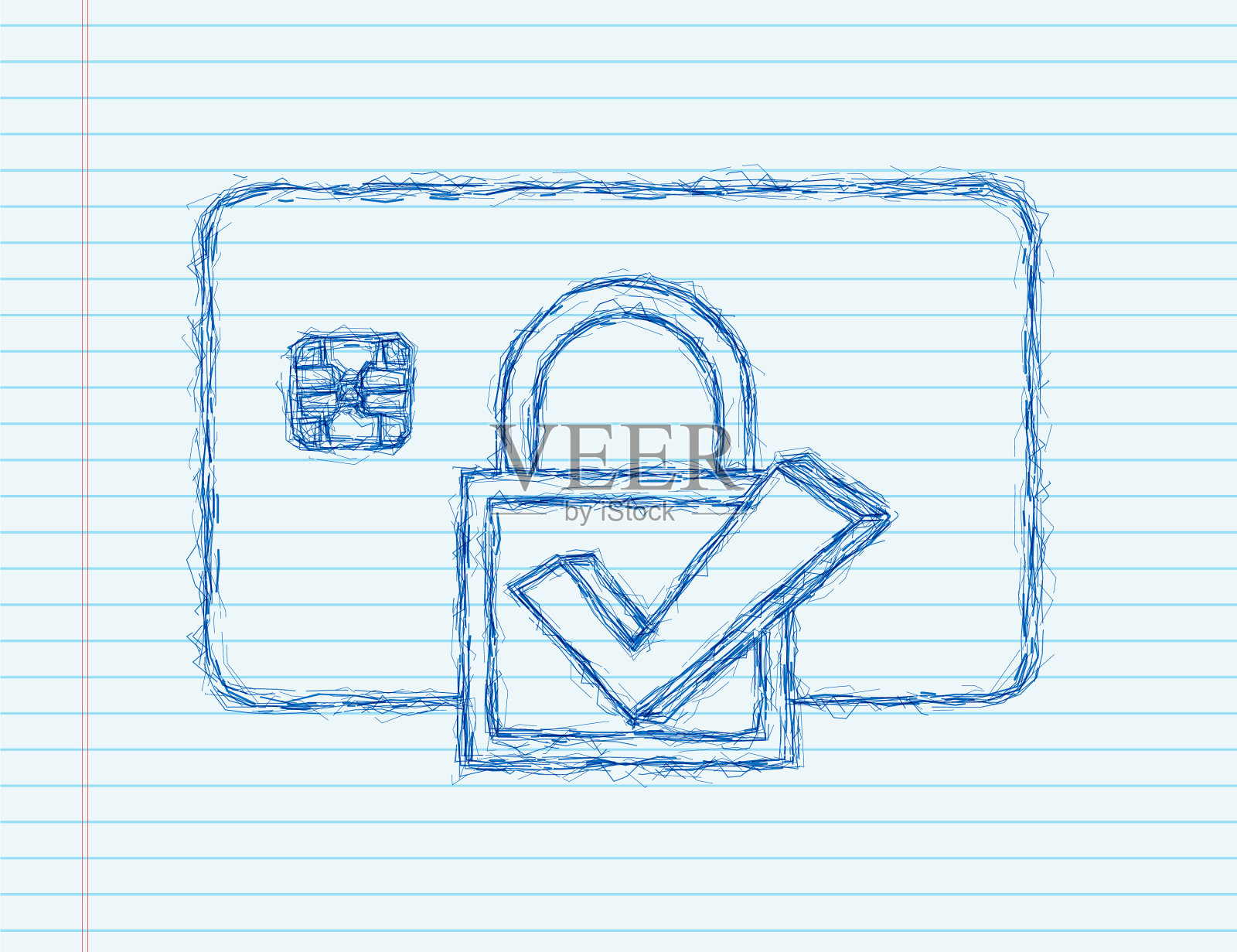 安全的信用卡交易支付保护插画图片素材