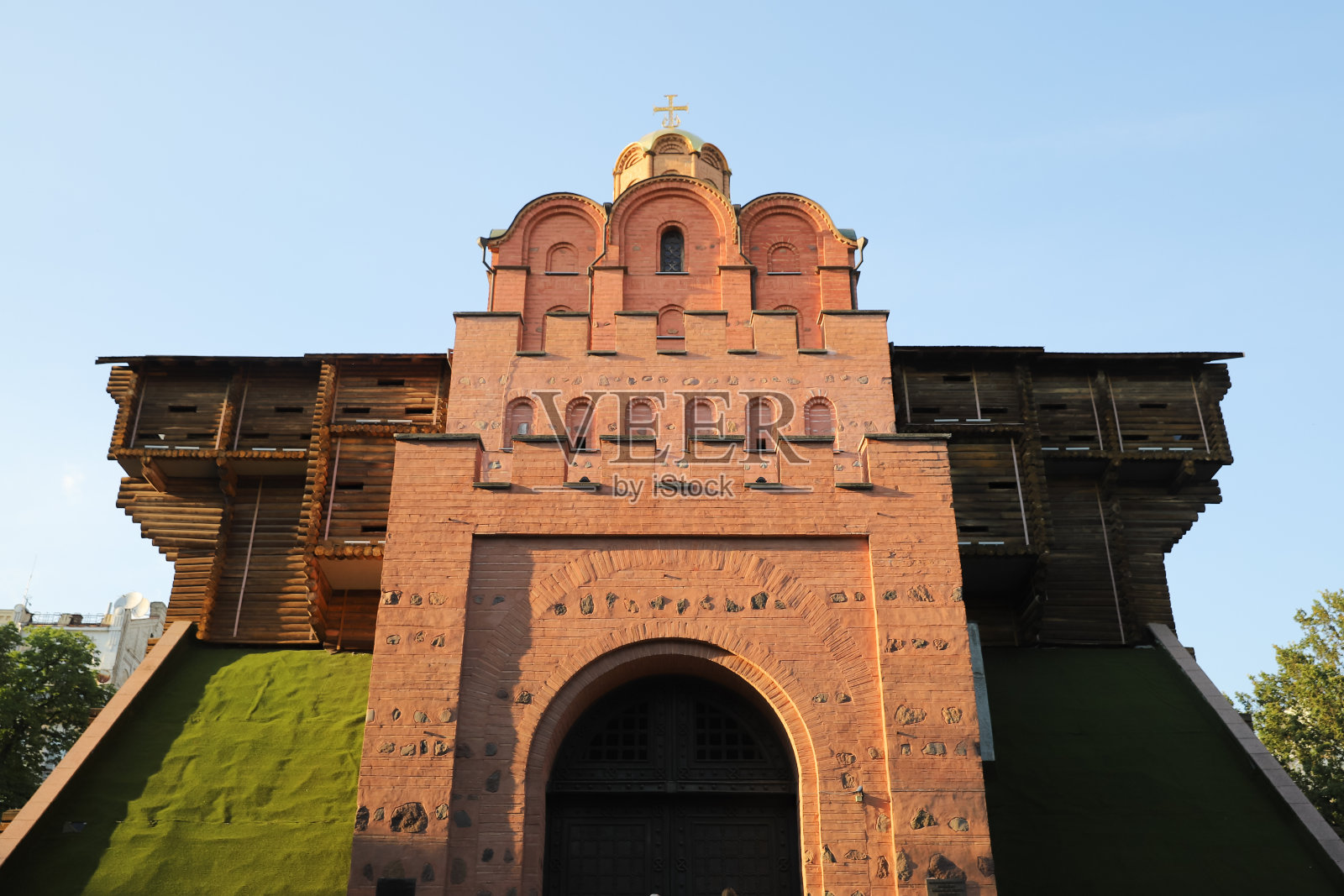 乌克兰基辅的金门大桥照片摄影图片