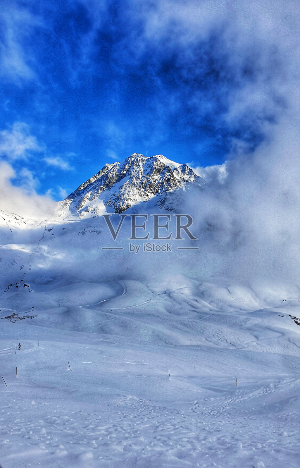 一览无遗的峰会景象照片摄影图片