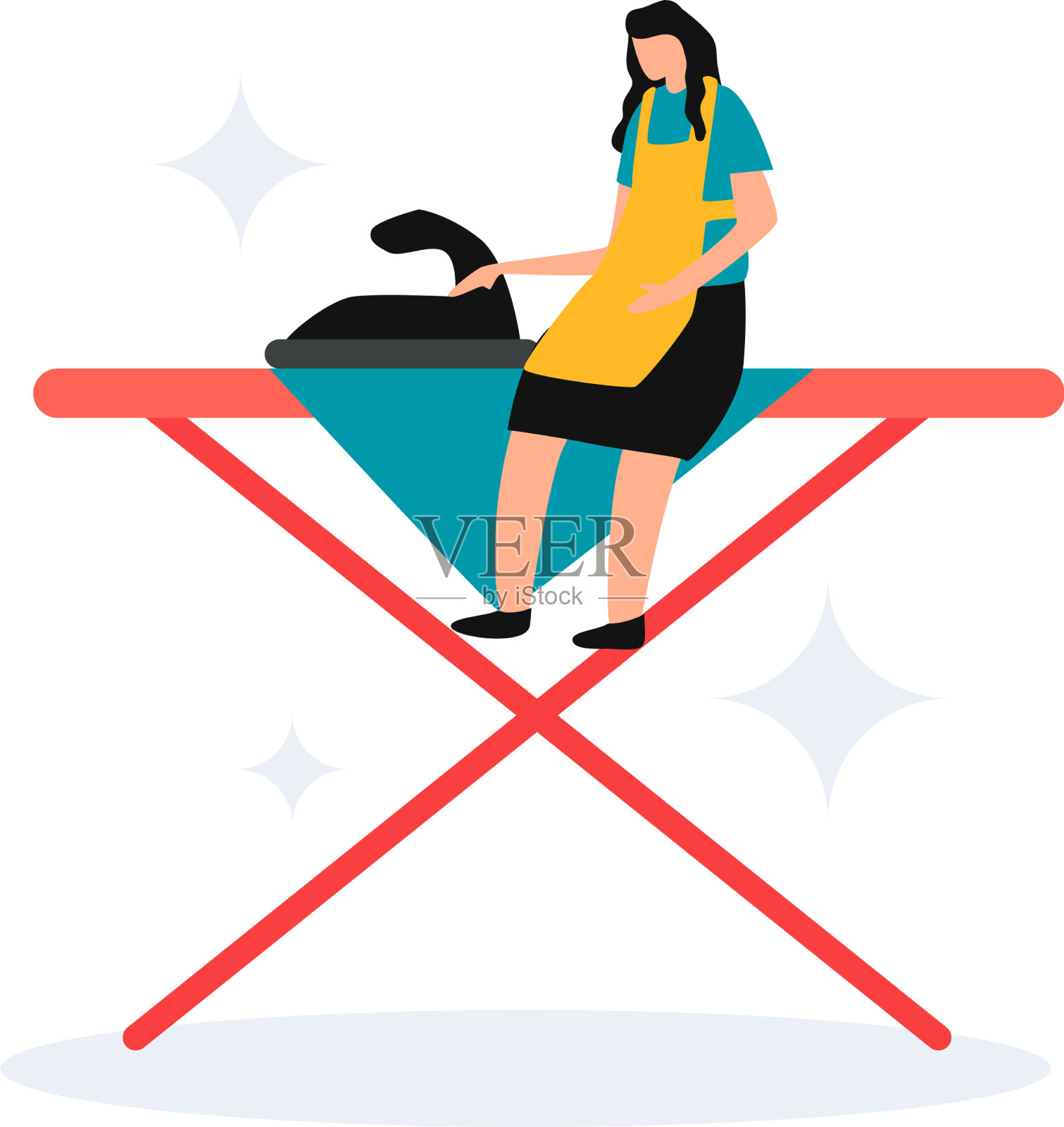 清洁服务平面图标设计元素图片