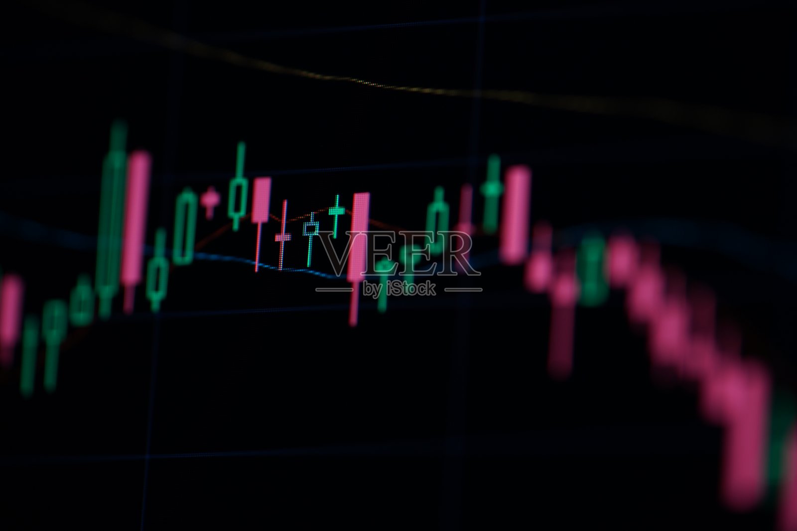 以黑色背景关闭蜡烛库存图表照片摄影图片