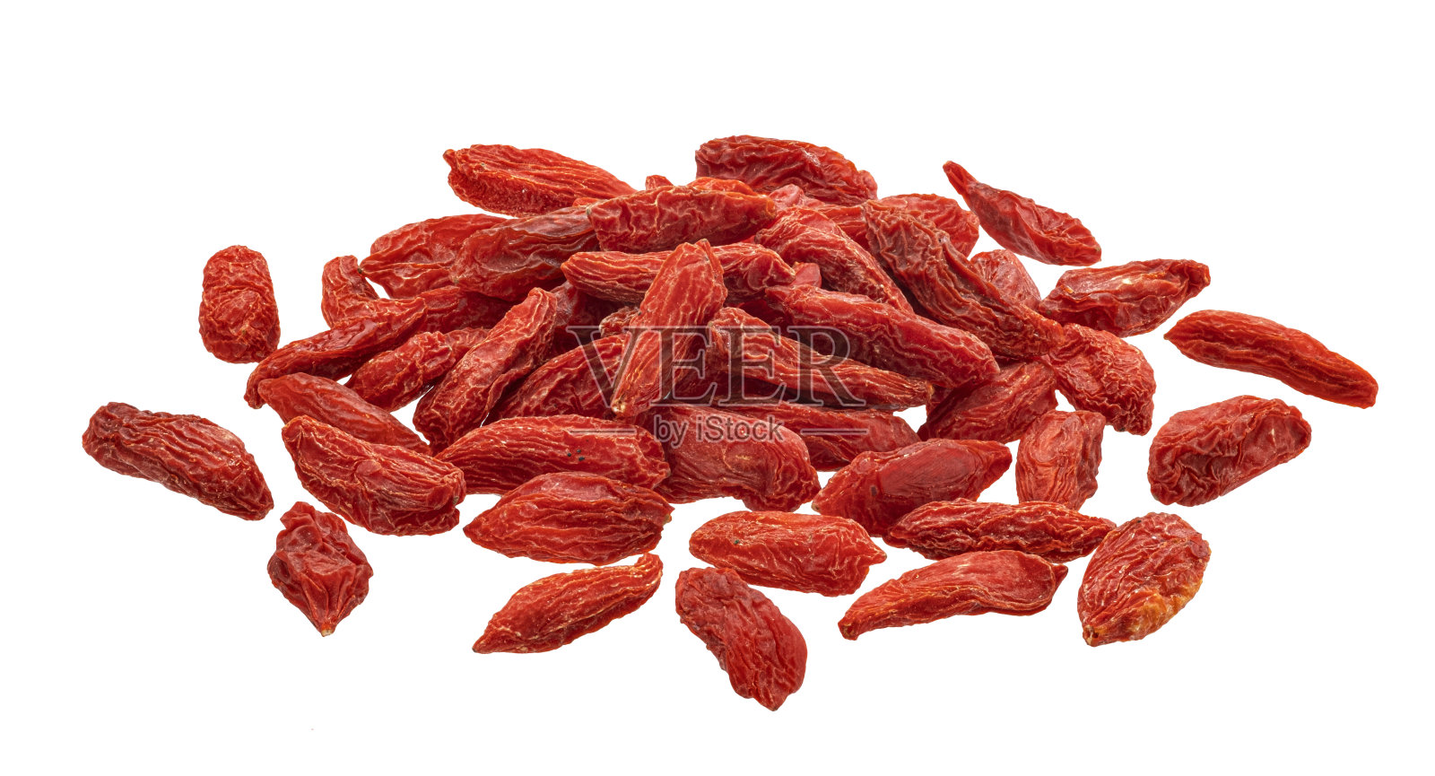 干枸杞浆果孤立在白色背景上照片摄影图片