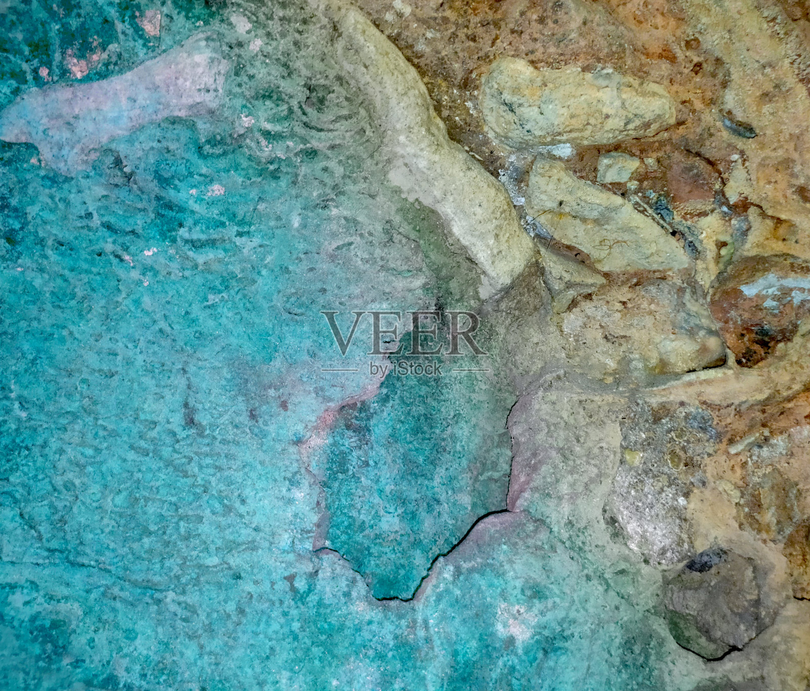 彩色的蓝色沙石岩石粗糙的背景照片摄影图片