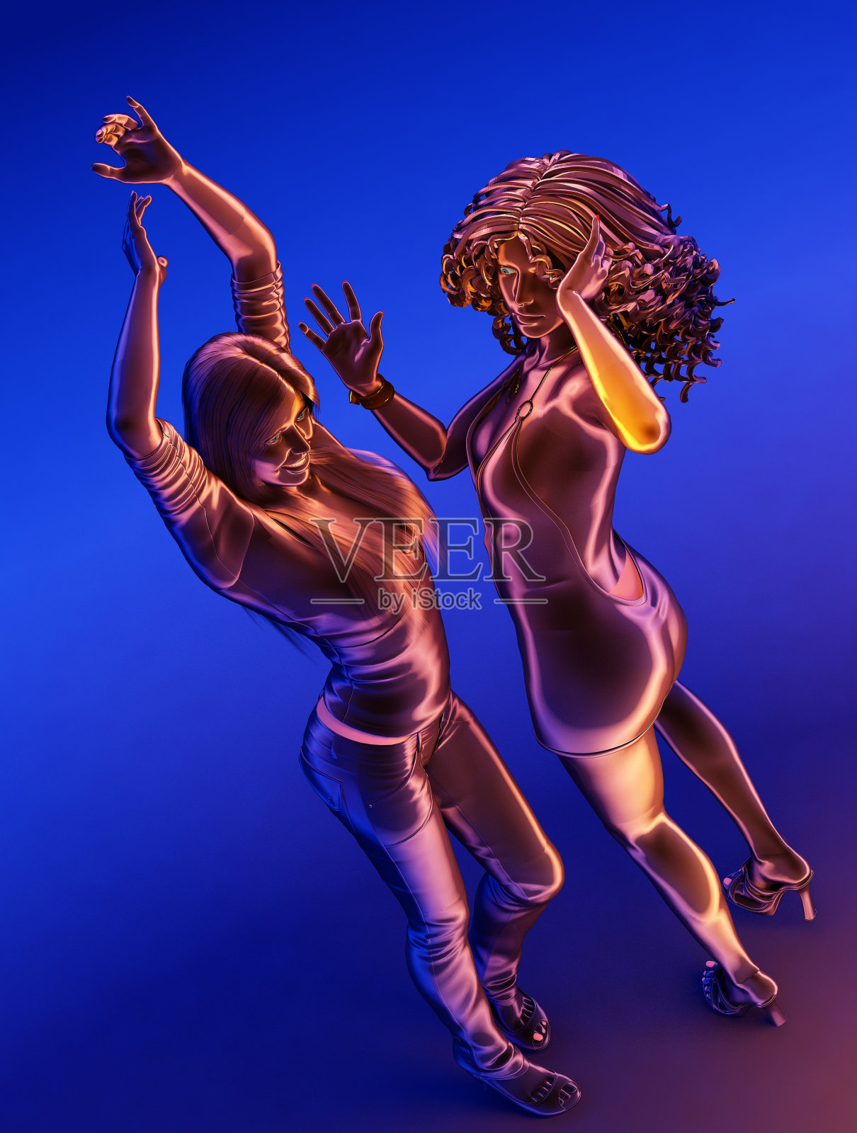 跳舞。插画图片素材