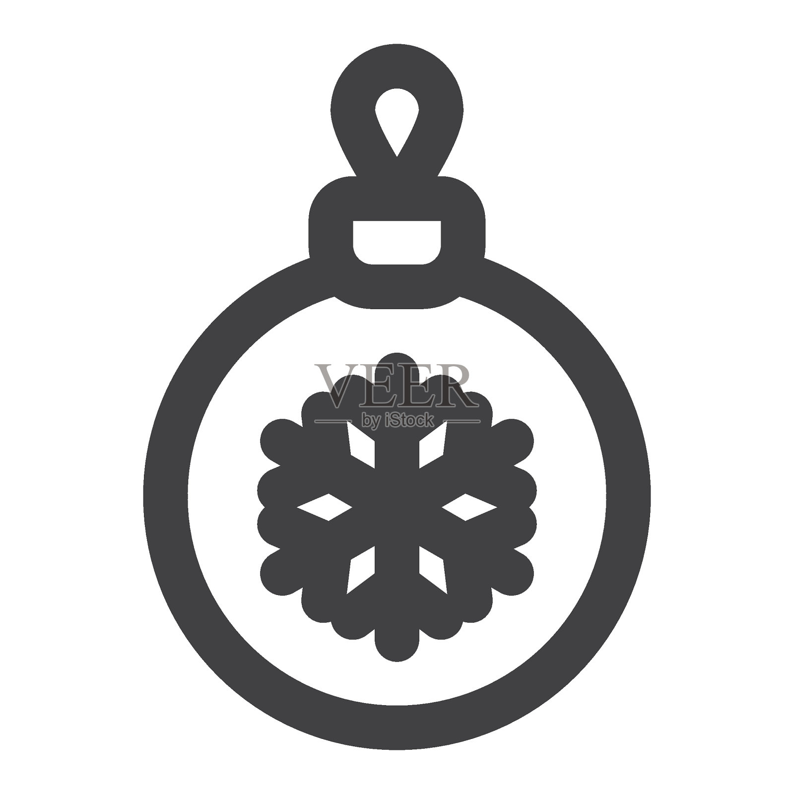 圣诞彩饰线图标图标素材