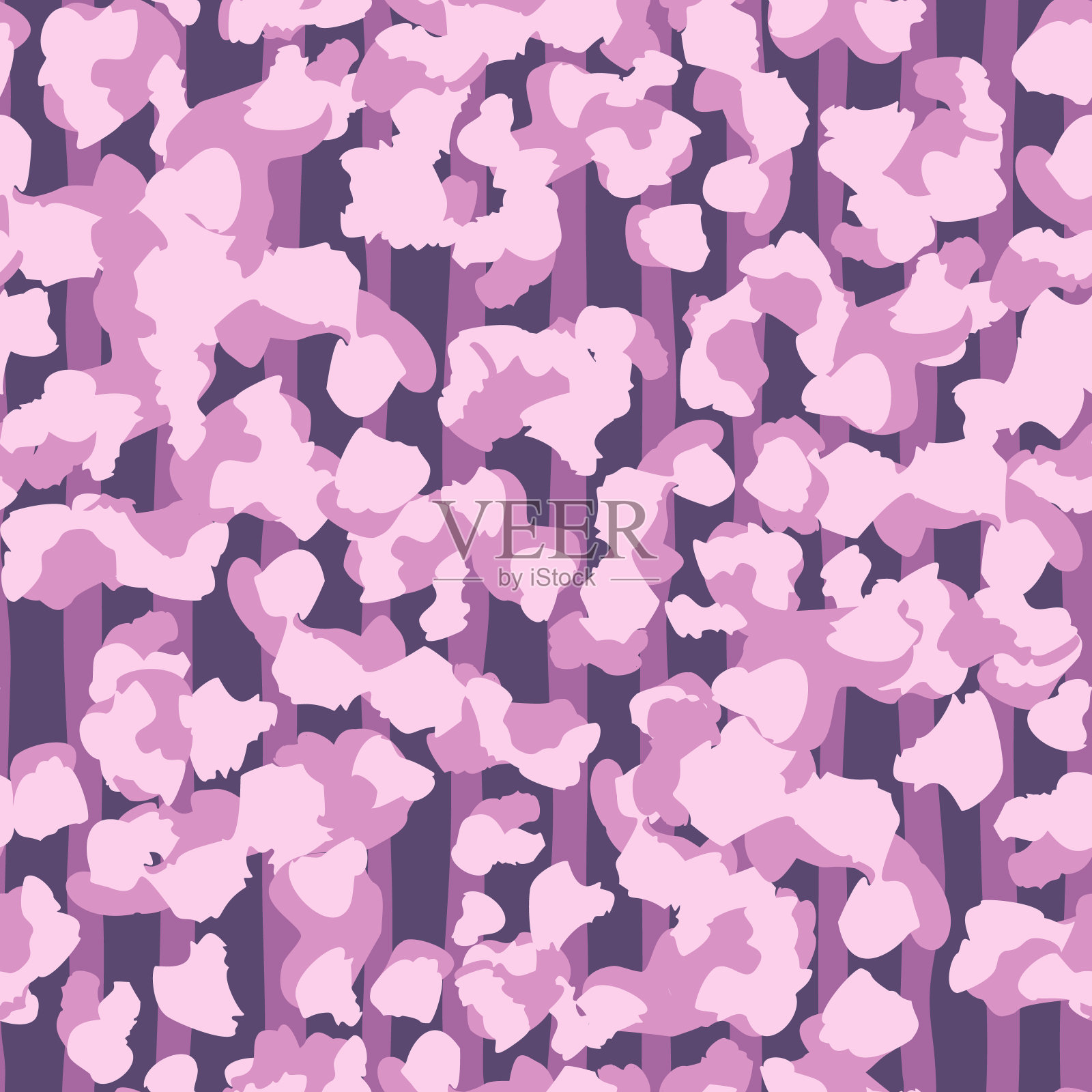 创意的猎豹迷彩无缝图案。迷彩豹元素背景。插画图片素材