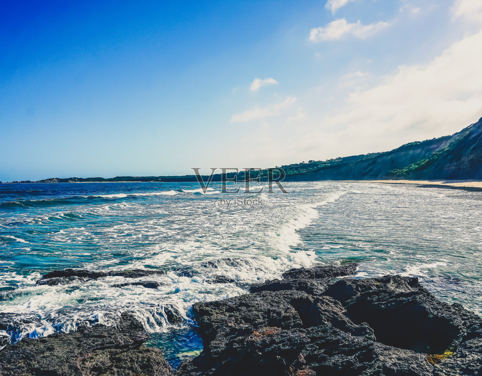 澳大利亚美丽的海洋。照片摄影图片
