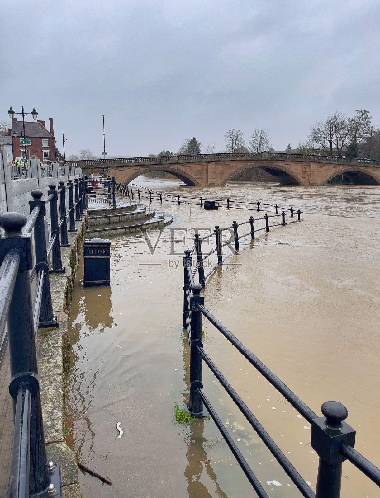 Bewdley洪水照片摄影图片