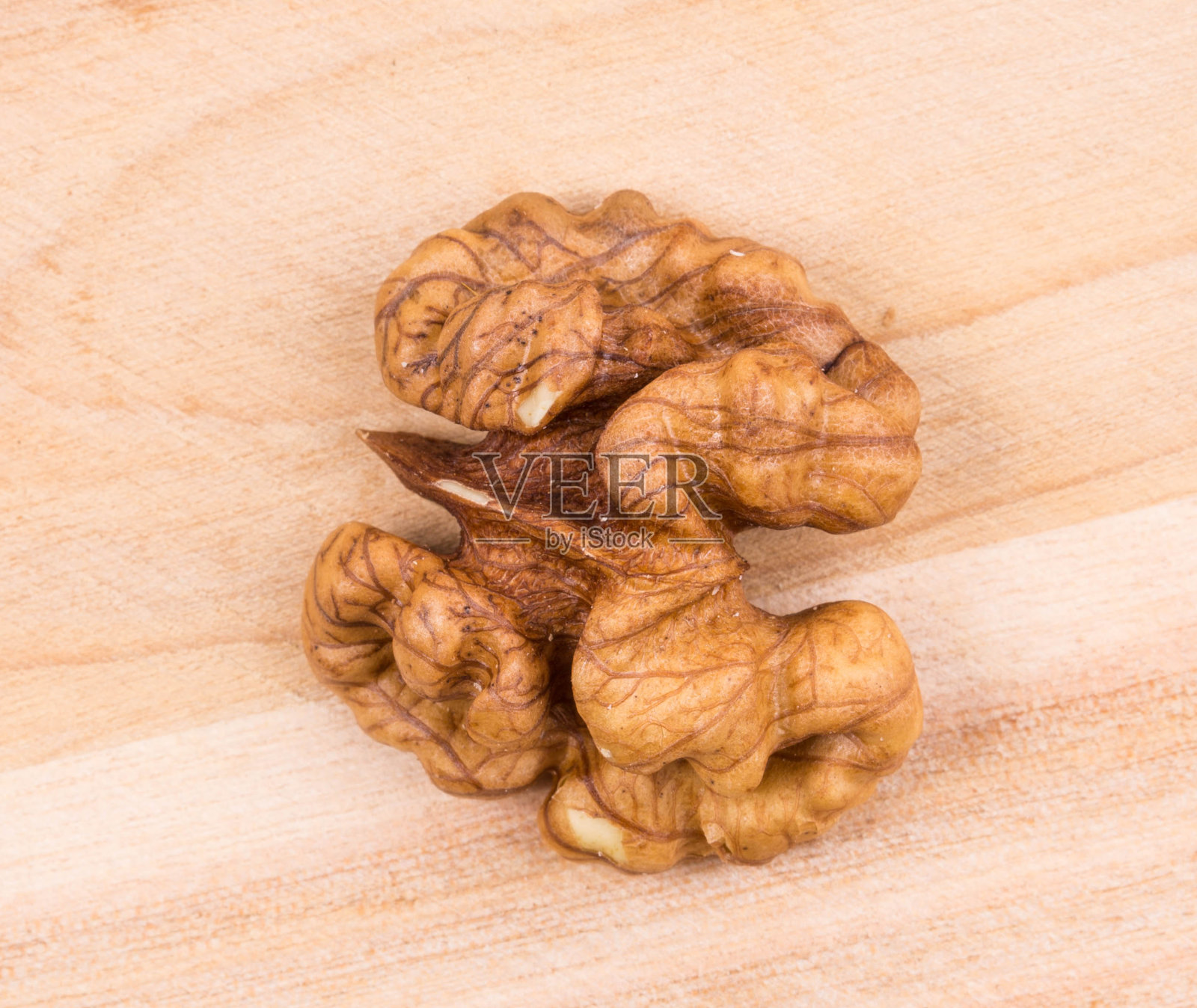 核桃仁的特写。照片摄影图片