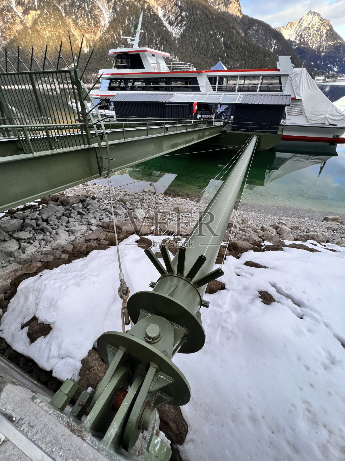 Achensee Pertisau位于埃本市的Schwaz Tyrol区，位于奥地利Karwendel方向的Gaisalm Achenkirch照片摄影图片