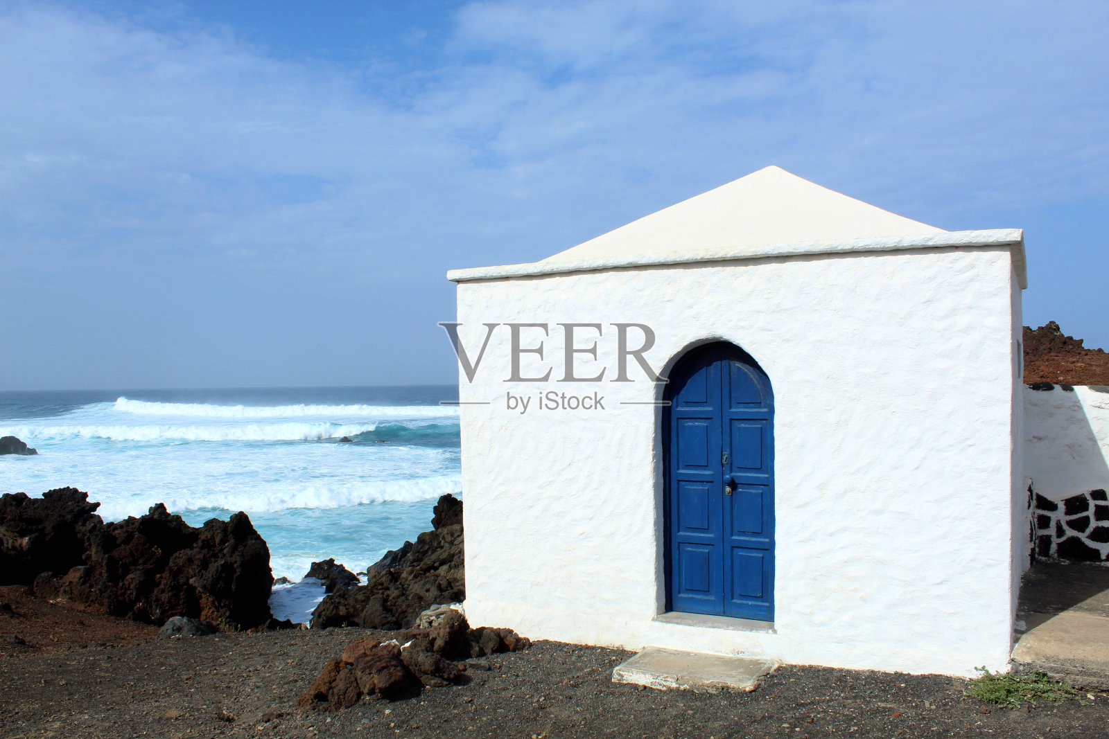 兰萨罗特的海湾照片摄影图片