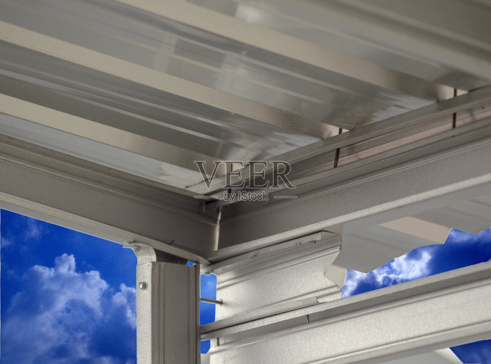 轻钢屋面照片摄影图片