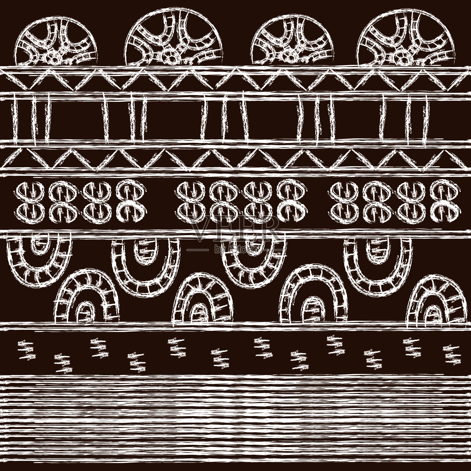 无缝部落模式照片摄影图片