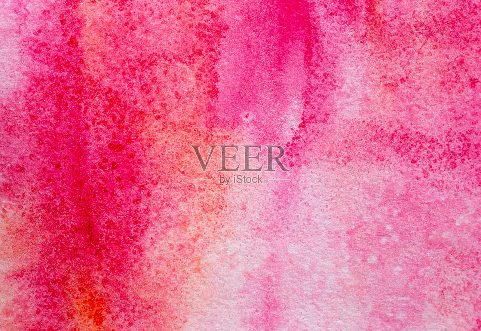 红色和粉红色手绘水彩背景。照片摄影图片