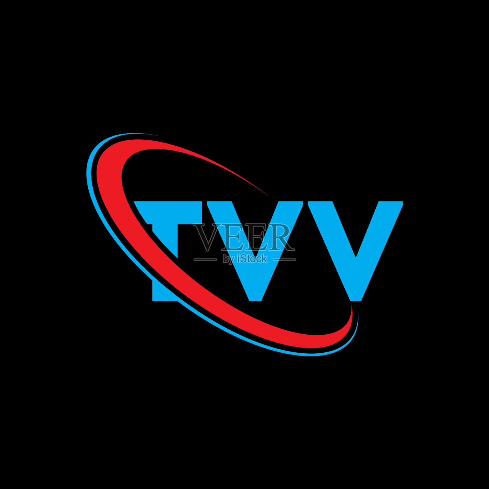 TVV标志TVV字母标志设计插画图片素材