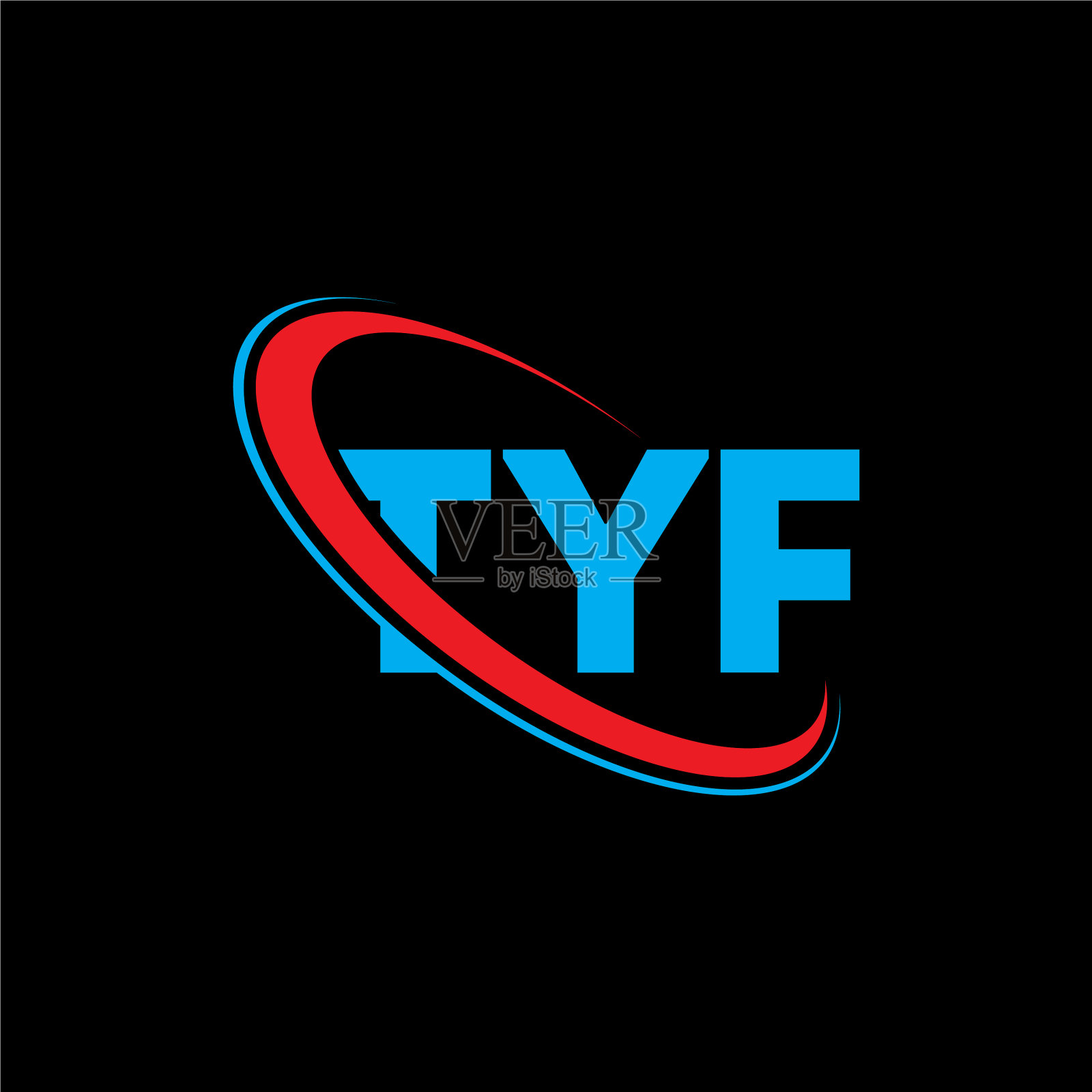 Tyf字母标志设计插画图片素材