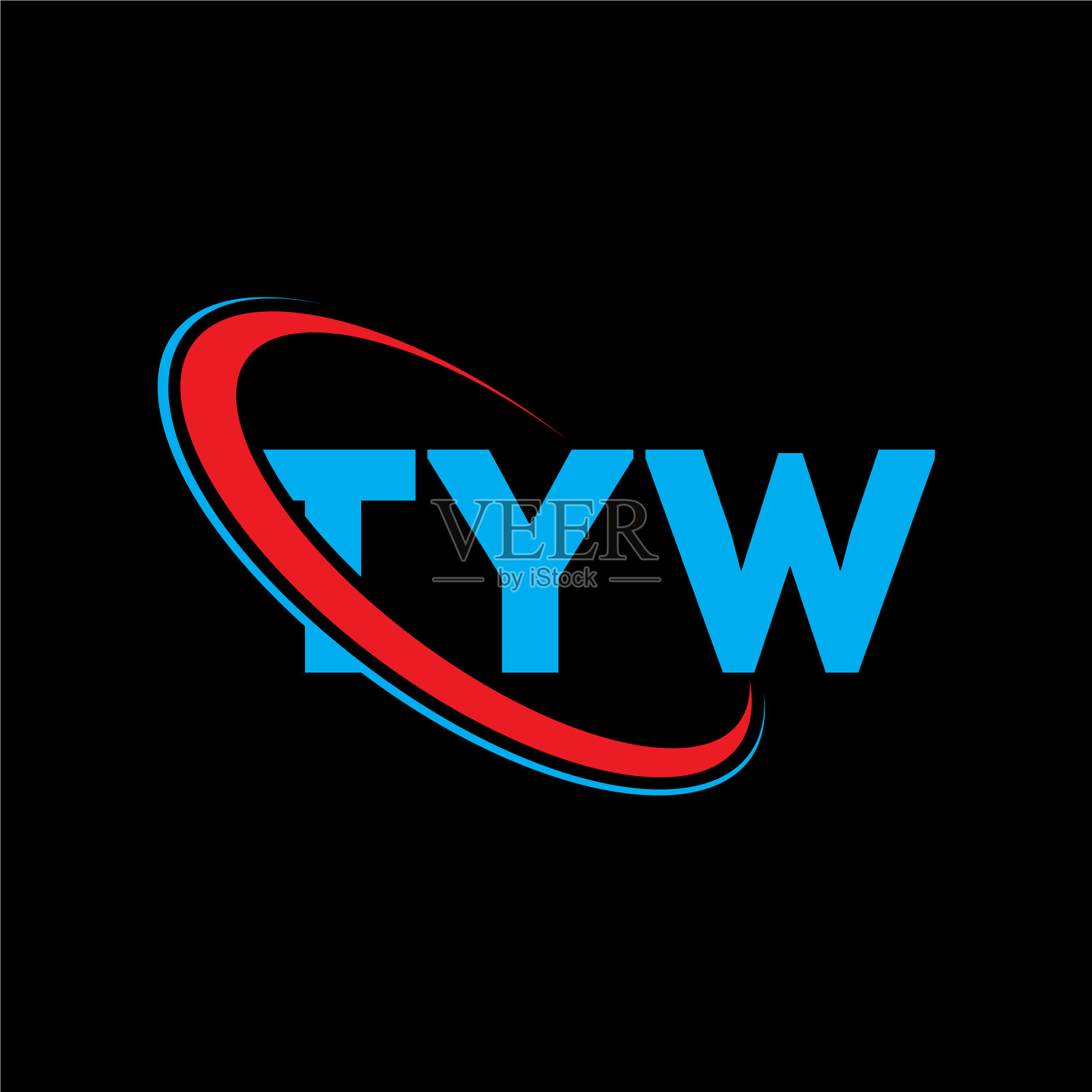 Tyw logo Tyw letter logo设计插画图片素材