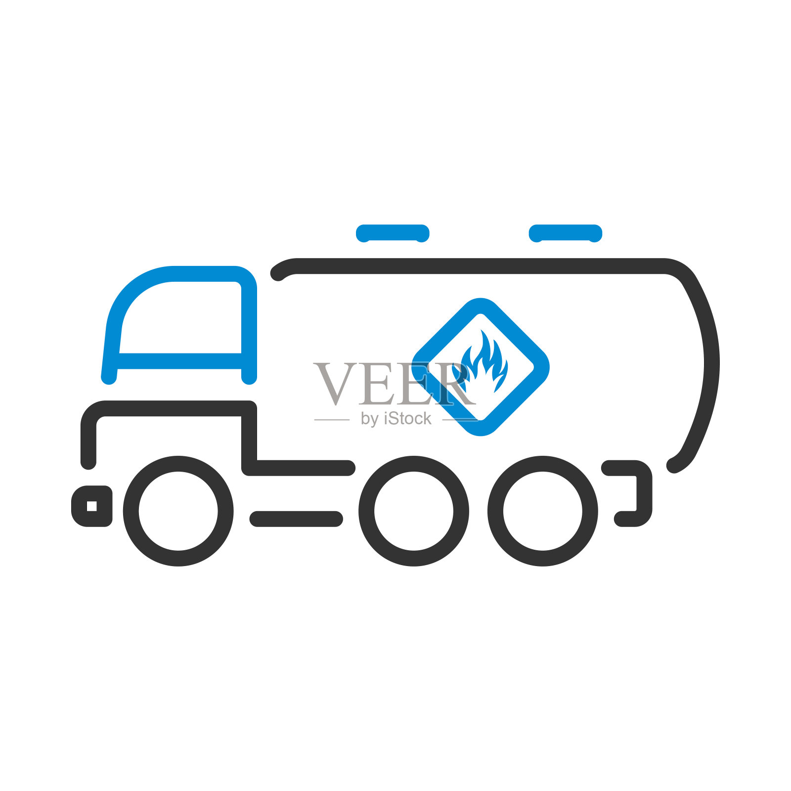 油罐车图标插画图片素材