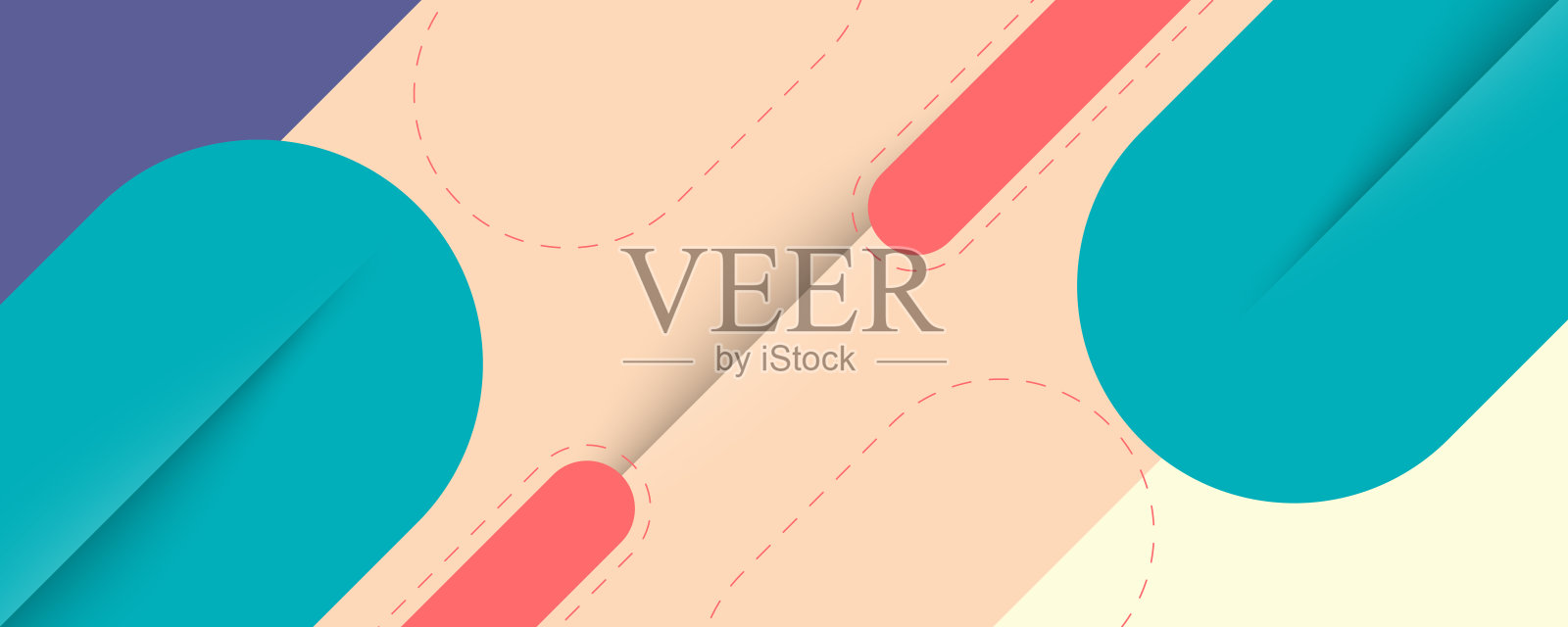 抽象的现代背景与剪纸风格和柔和的色彩设计。可以用于登陆页，书籍封面，小册子，传单，杂志，任何品牌，横幅，标题，演示，和墙纸背景插画图片素材