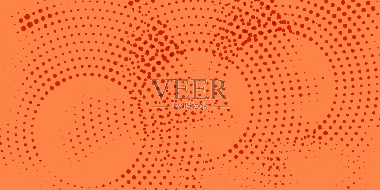 向量年份抽象点橙色背景插画图片素材