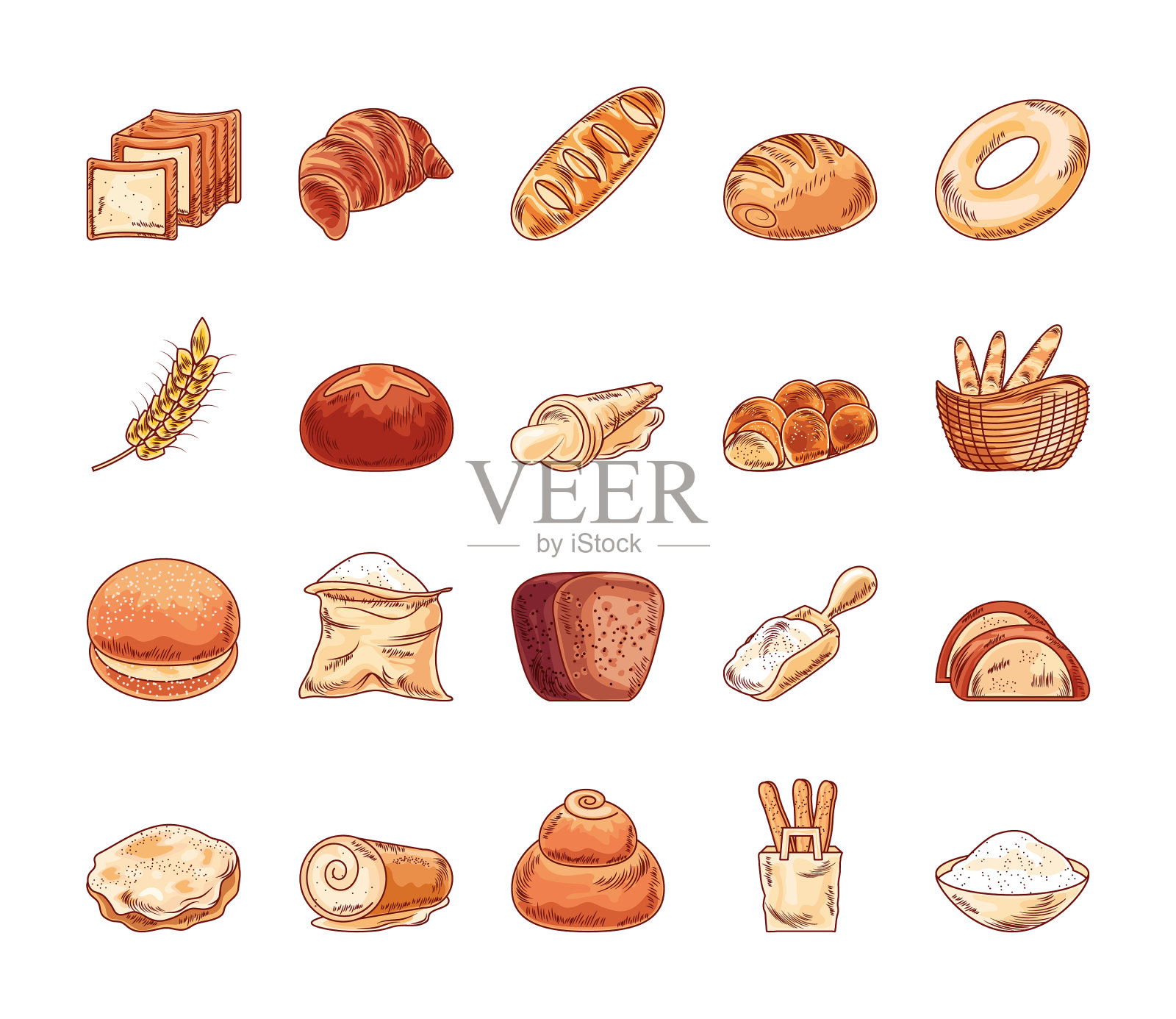 面包图标设置图标素材