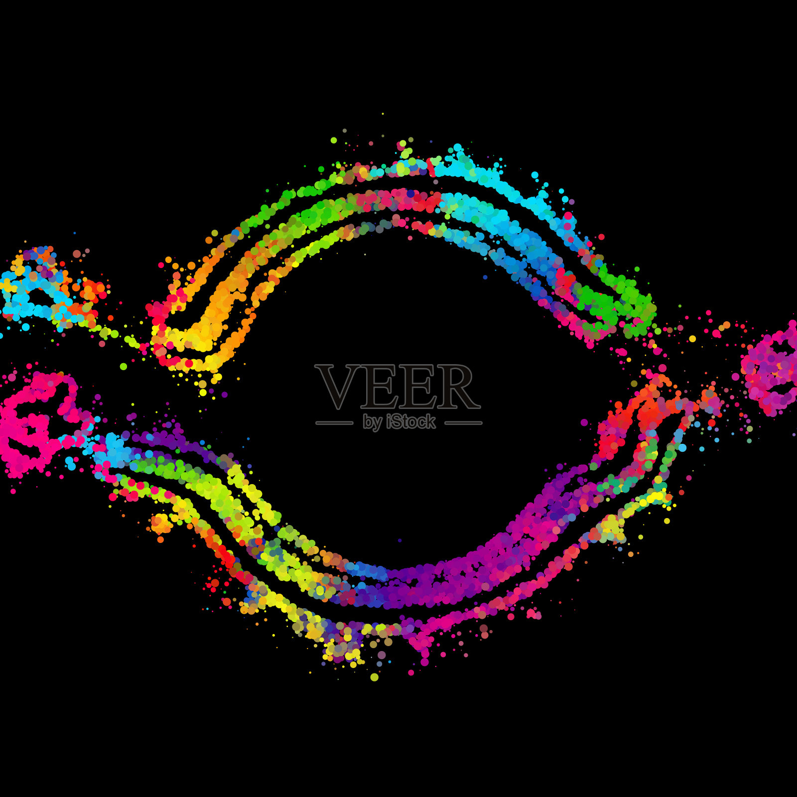 现代风格的明亮抽象形象。插画图片素材