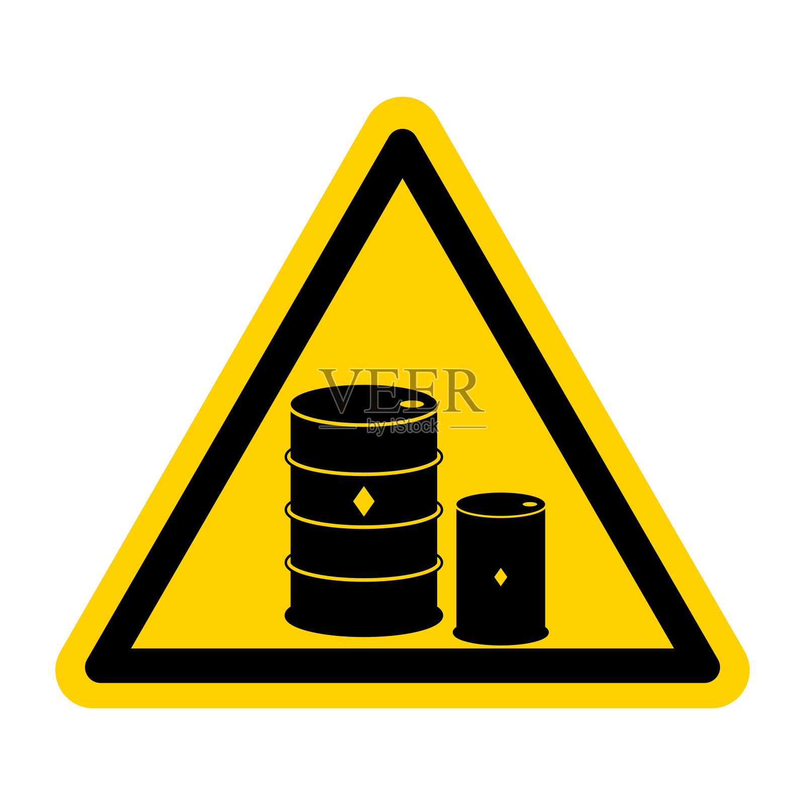 化学鼓黑色图标白色背景插画图片素材