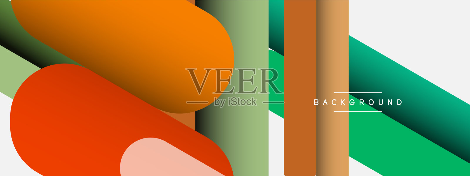 抽象背景圆形线条插画图片素材