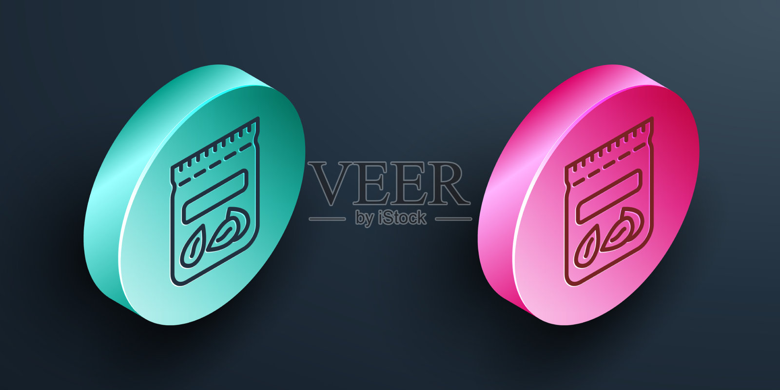 等距线包满了一种特殊的种子图标素材