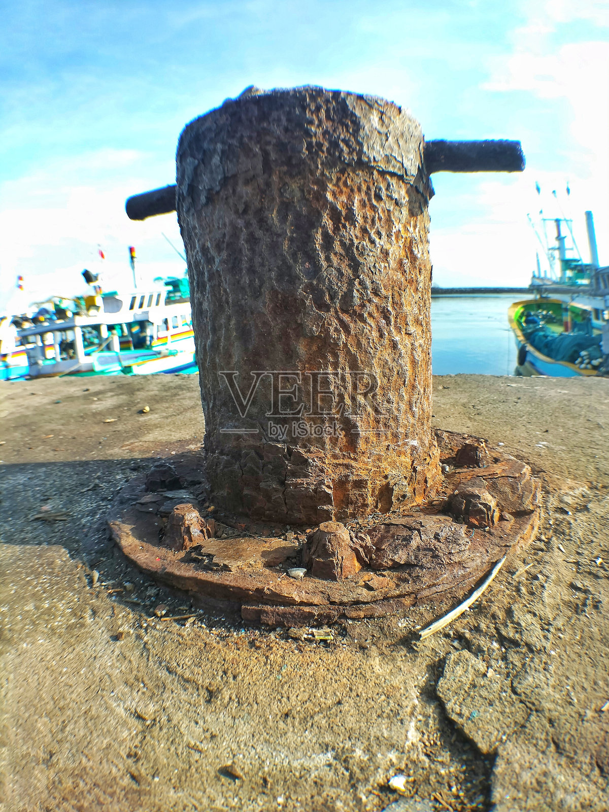 铁系泊照片摄影图片