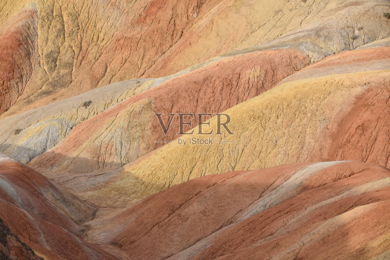 张掖丹霞彩虹山，甘肃照片摄影图片