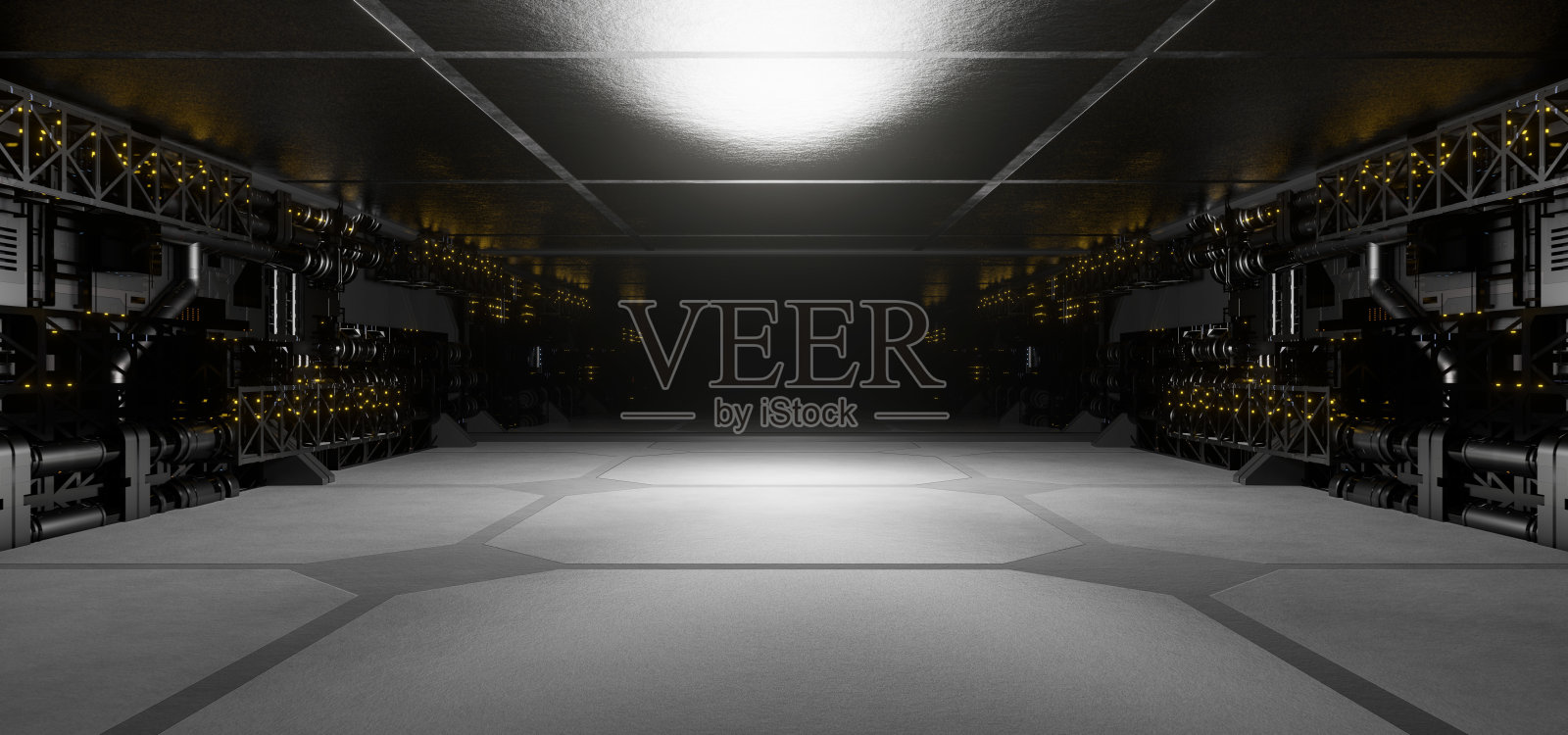 科幻机器人设备实验室宇宙深灰色现代背景实验实验室用于揭示照片摄影图片