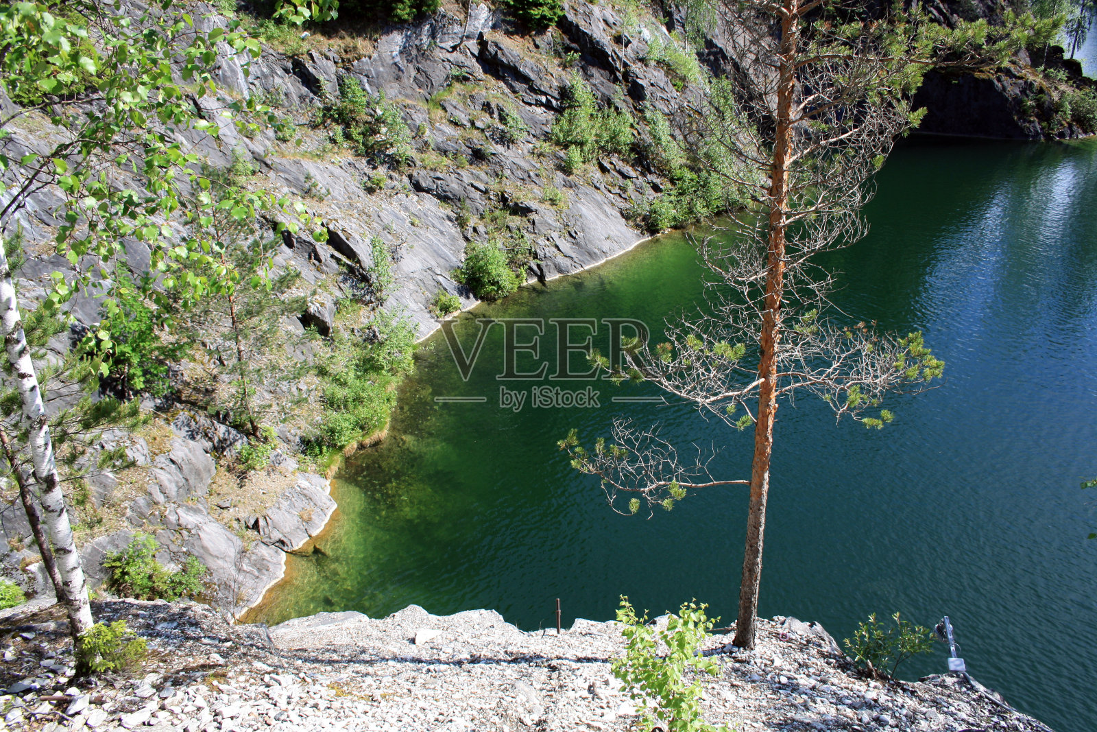 卡累利阿地峡令人惊叹的自然风光。卡累利阿的森林。照片摄影图片