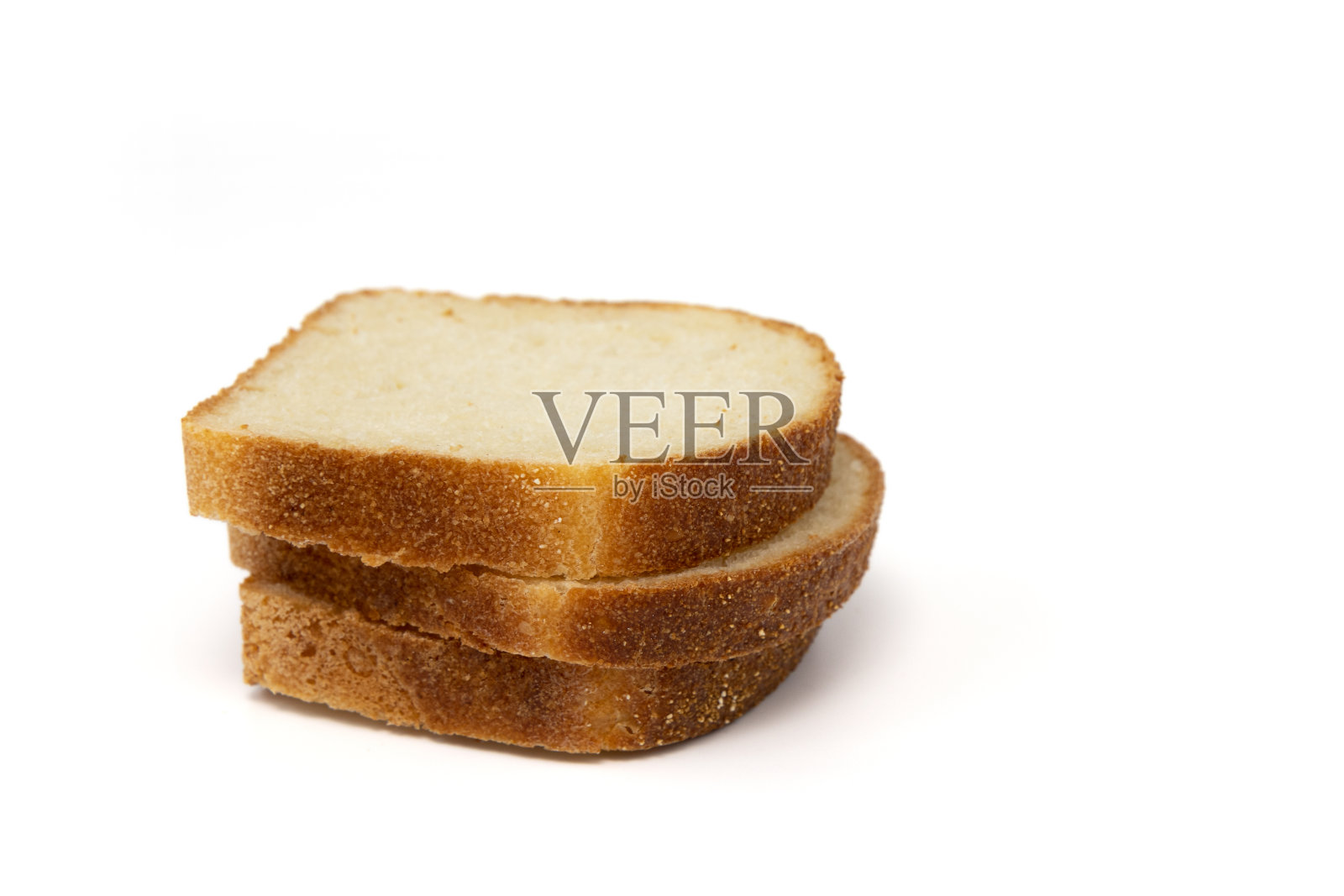 白色背景的新鲜谷物面包片照片摄影图片