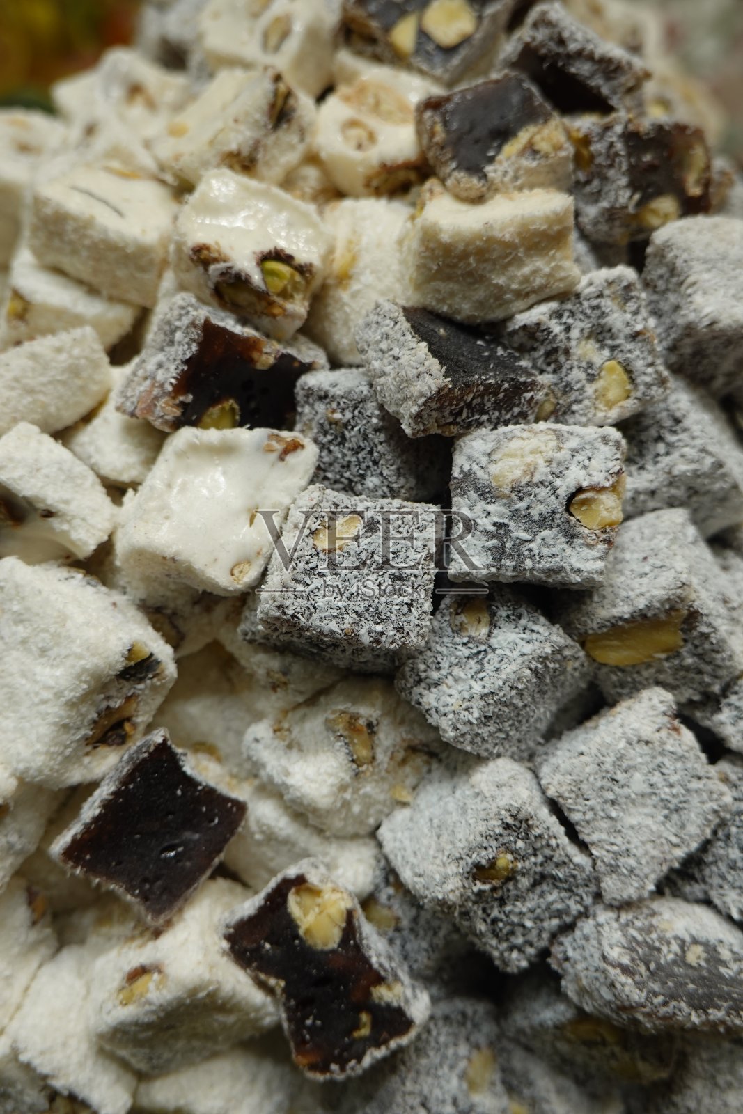 土耳其软糖特写照片摄影图片