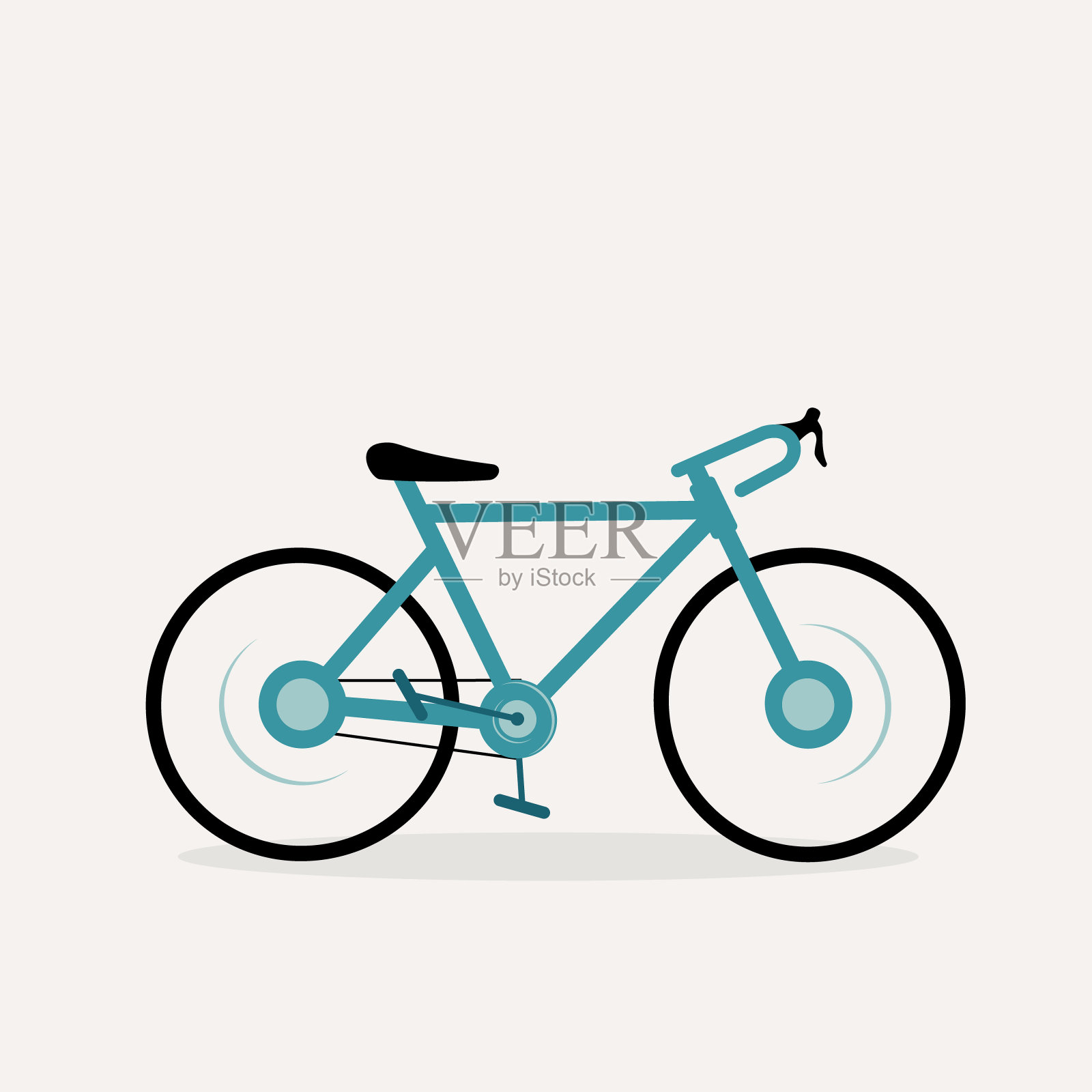 赛车或公路自行车。设计元素图片