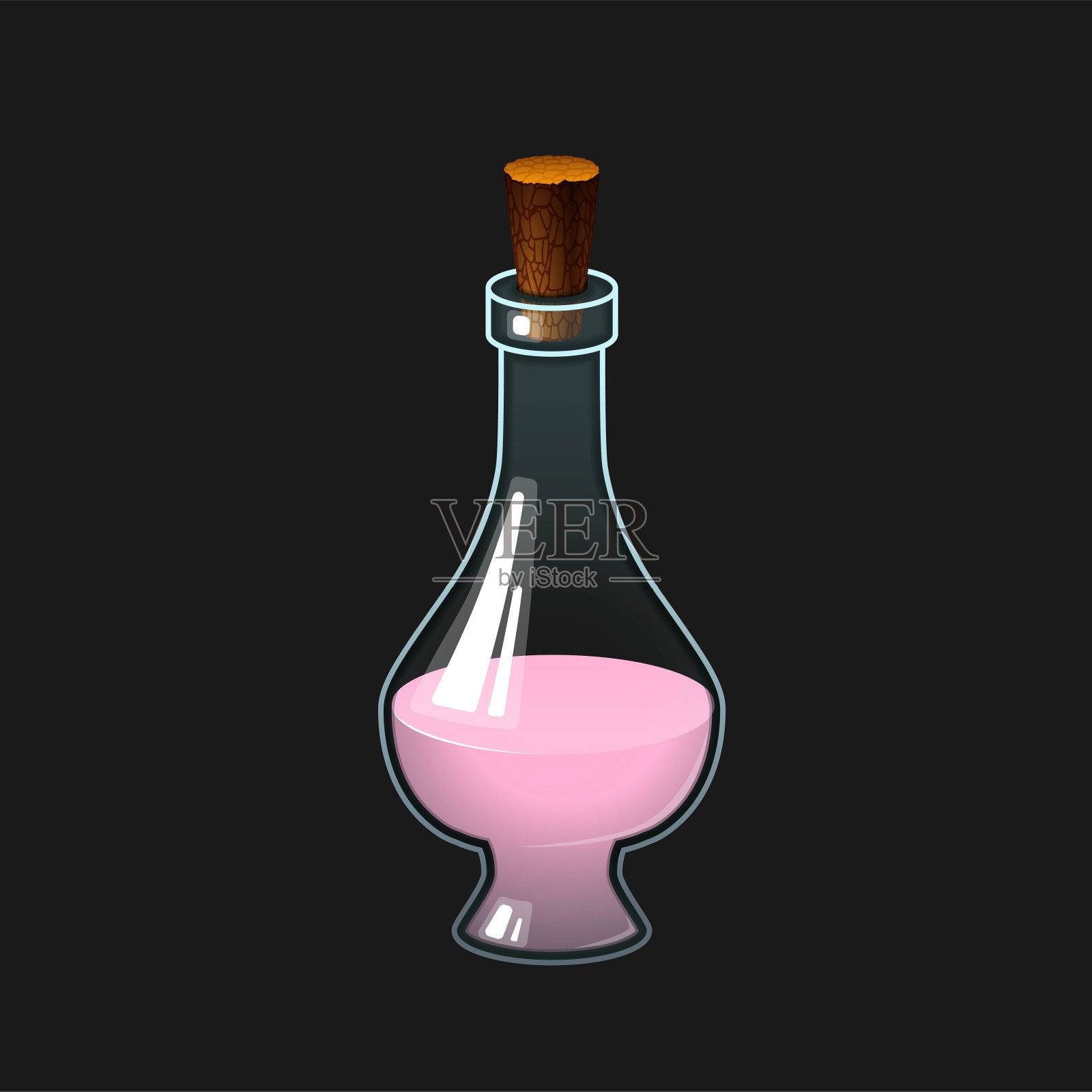 粉色瓶药水设计元素图片