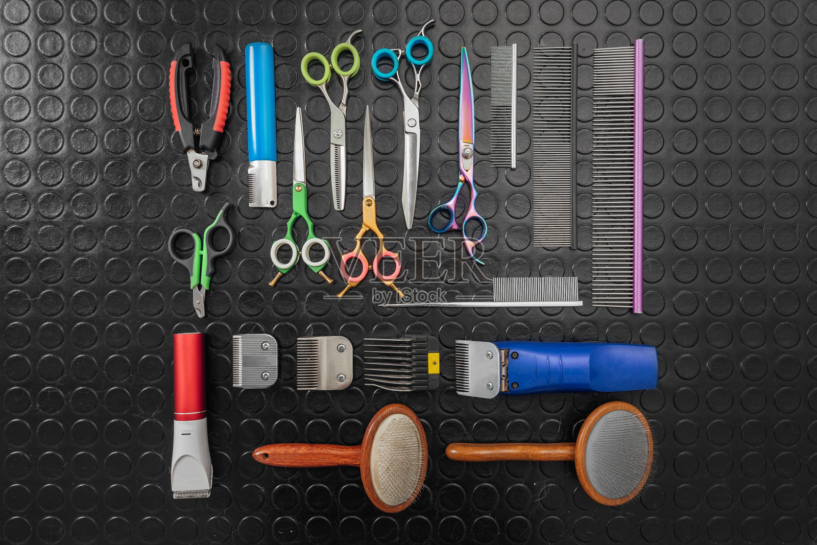 猫和狗的美容和指甲剪配件照片摄影图片