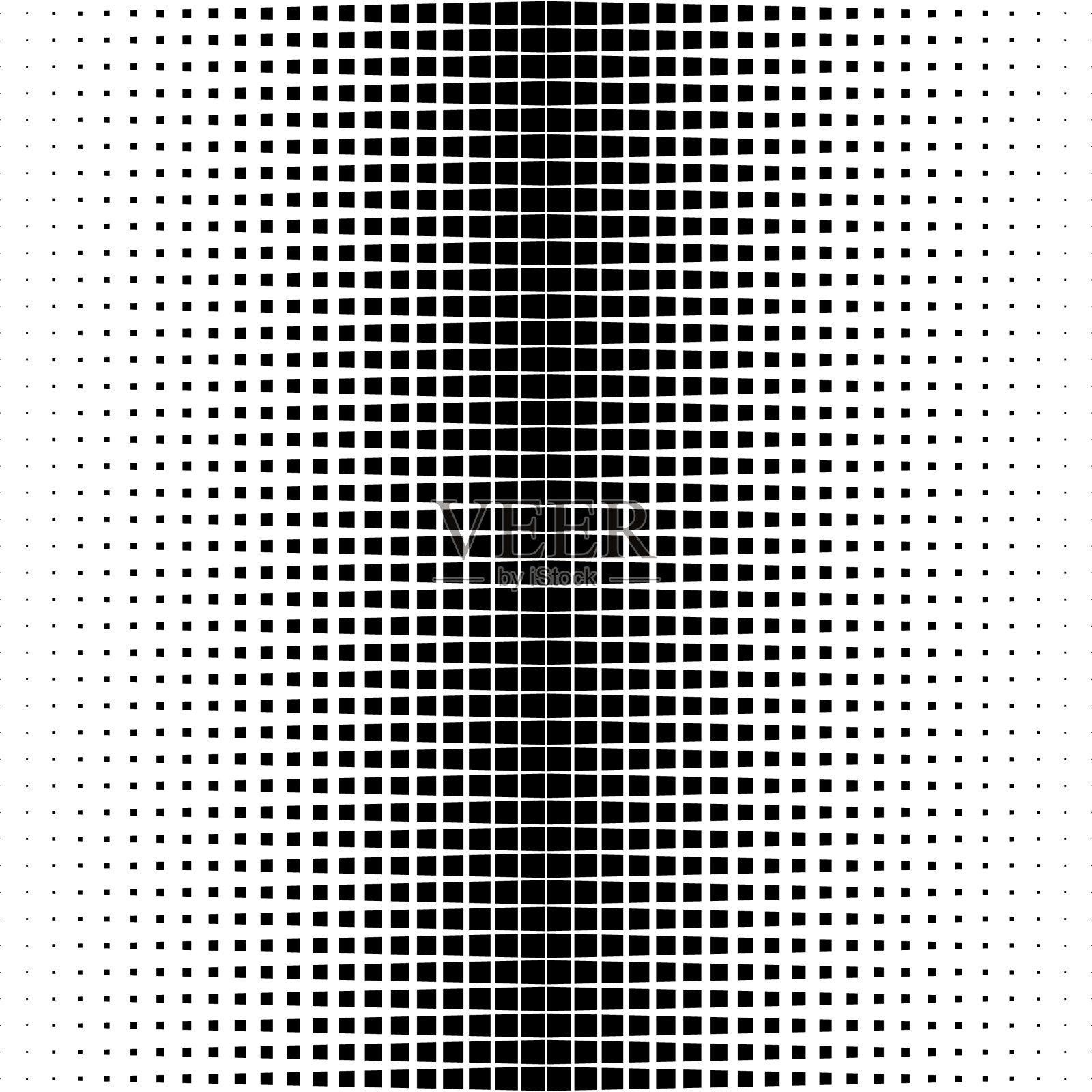 无缝的半色调矢量背景。填充黑色方块。插画图片素材