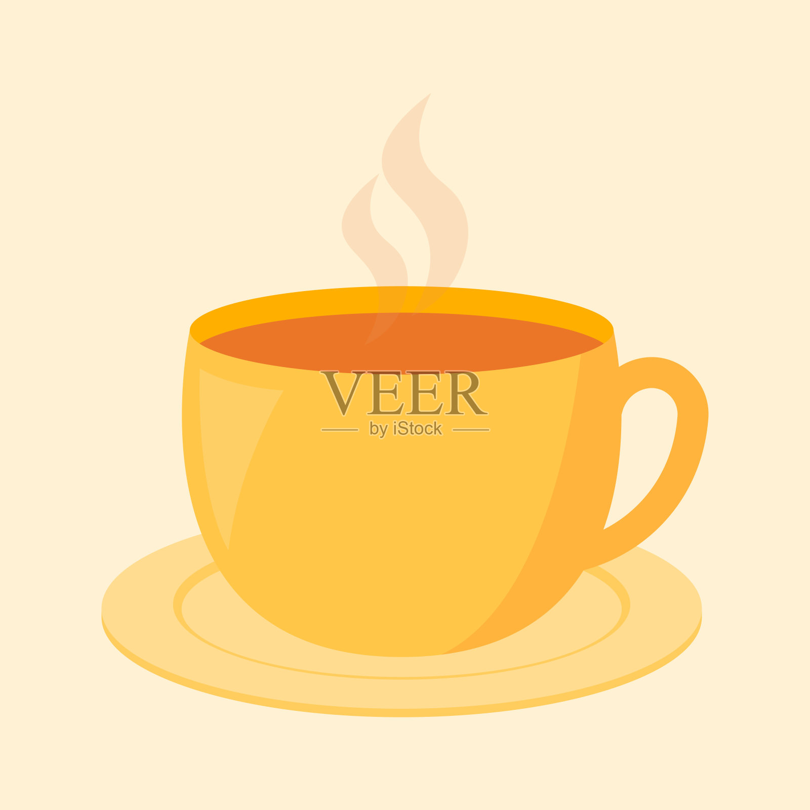 动画杯茶卡通矢量剪贴画图标插画图片素材