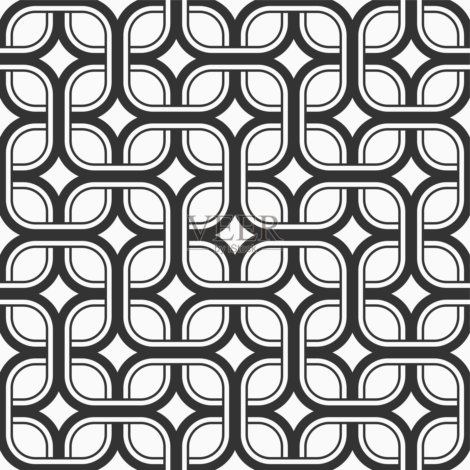 无缝格向量模式。编织纹理。几何点阵。插画图片素材