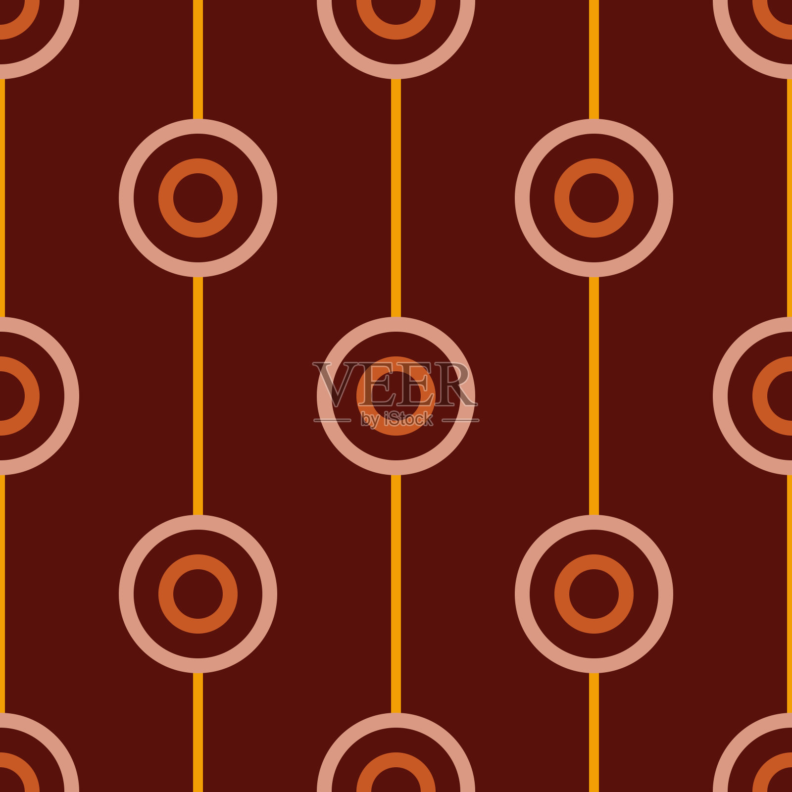 无缝复古图案壁纸插画图片素材