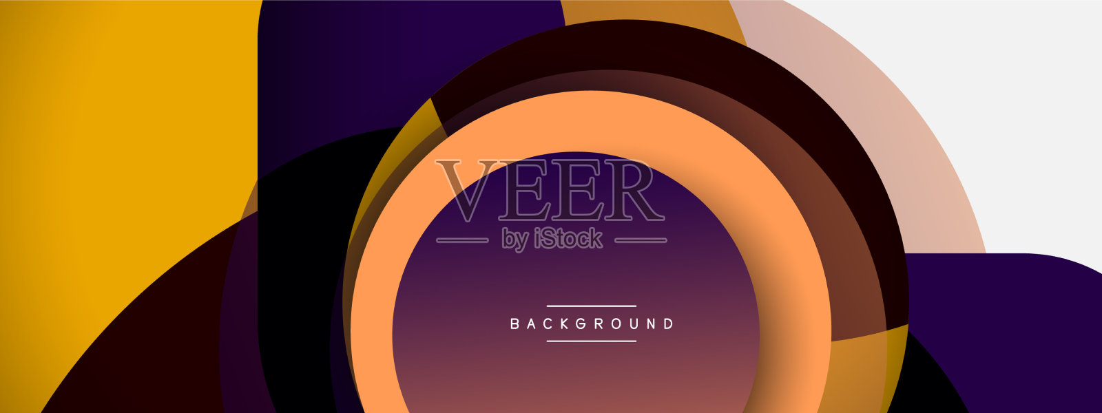 圆的形状圈最小的几何插画图片素材